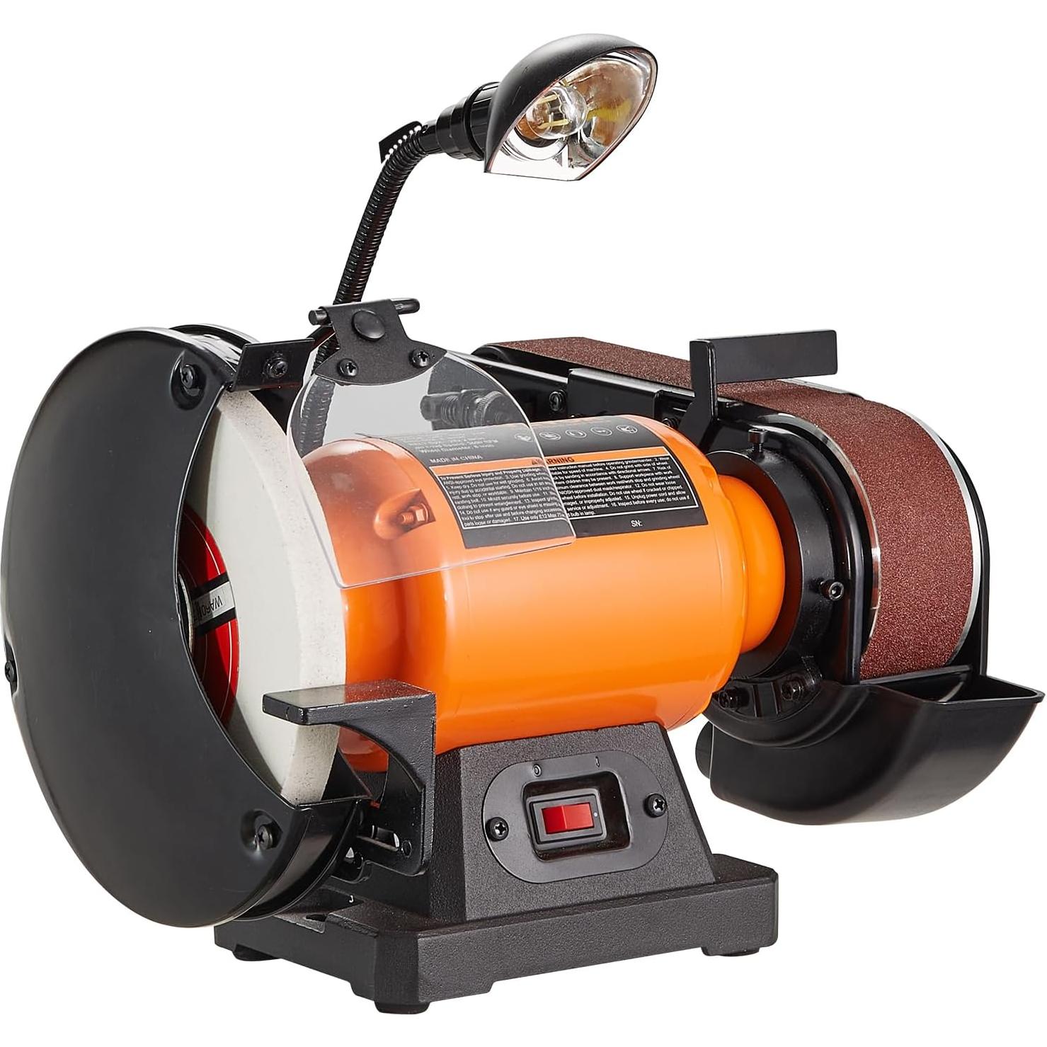 Esmeril de Banco VEVOR 8" y Lijadora de Banda 2" x 28"