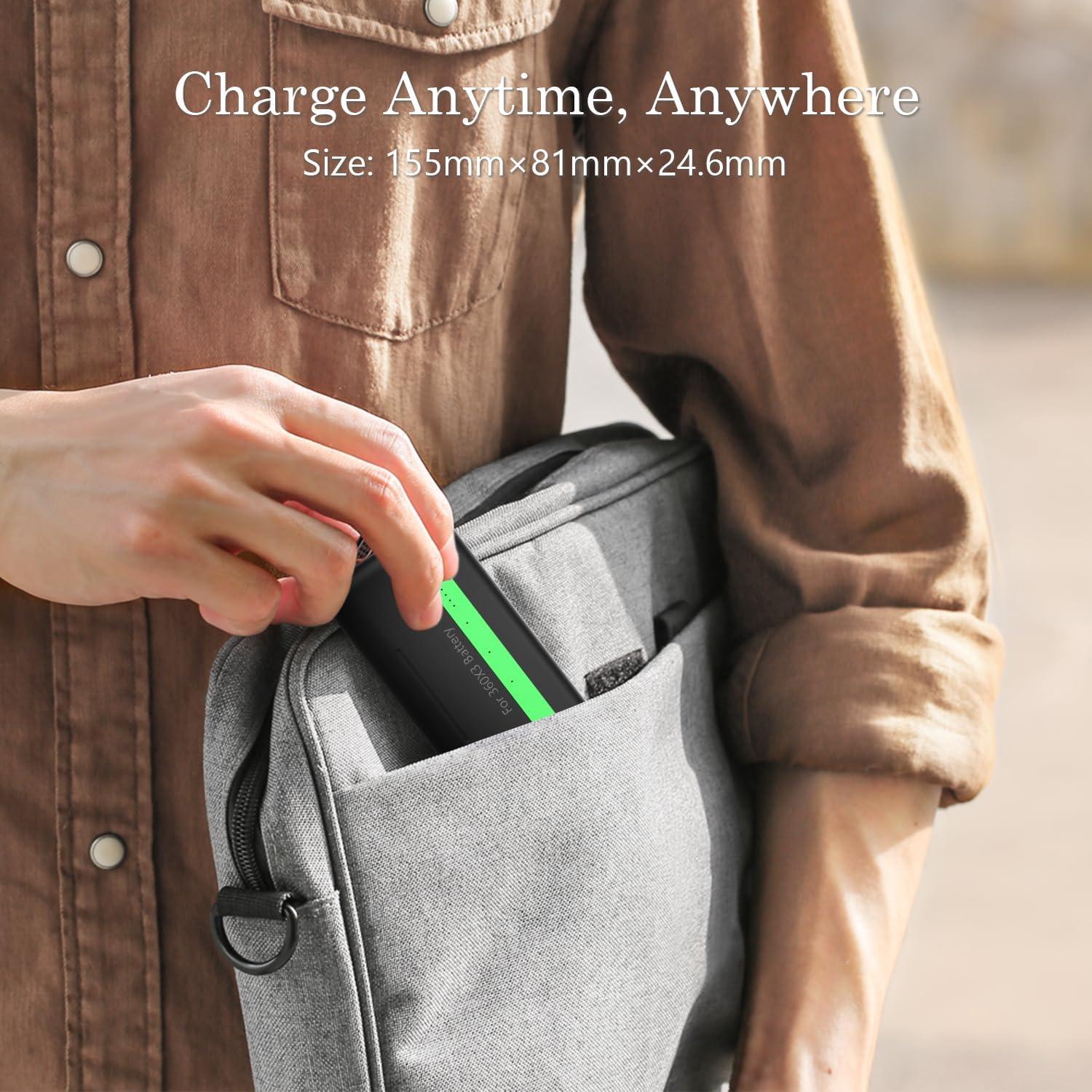 Cargador Inalámbrico Doble 7000mAh para Insta360 X3