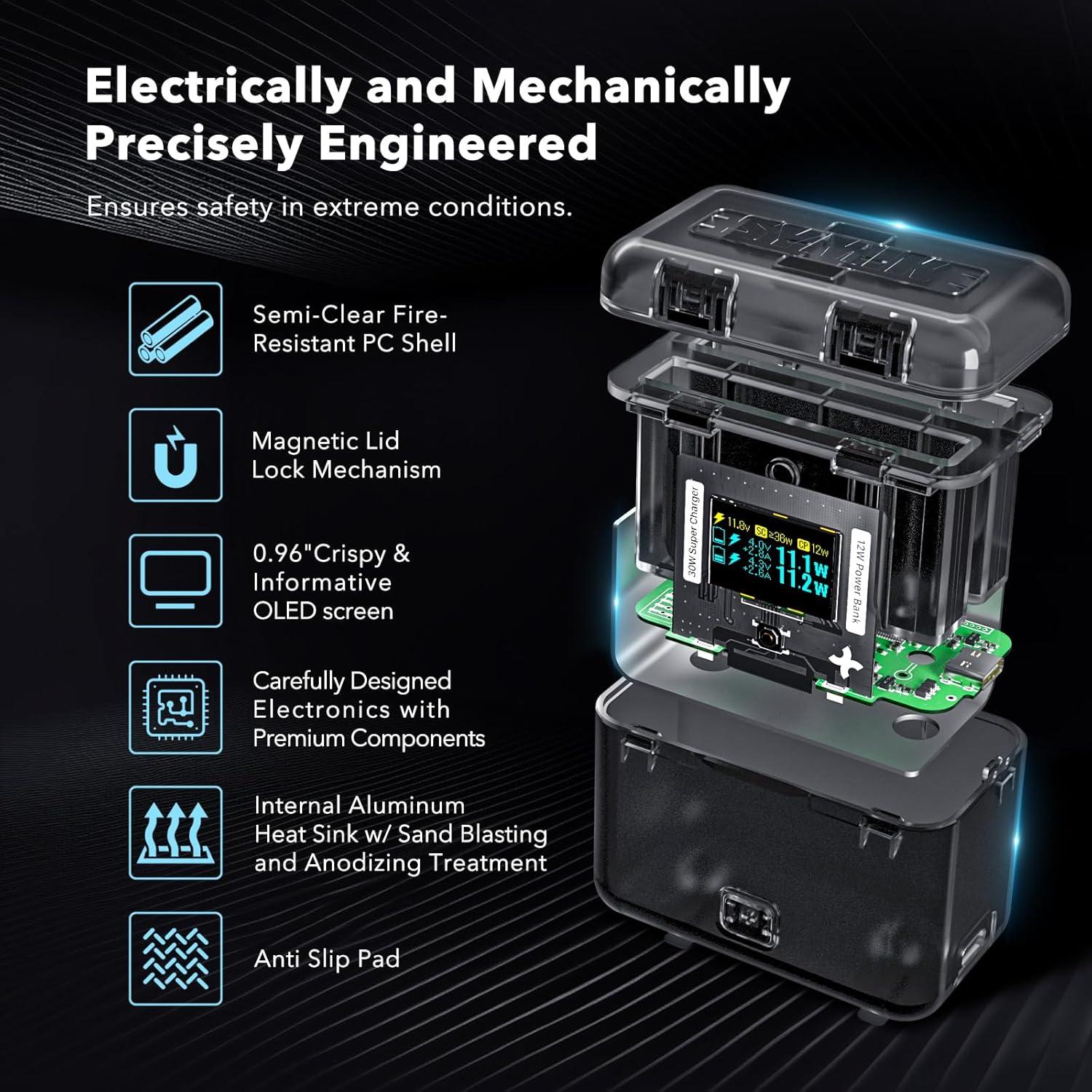 Cargador Rápido SYMIK para Batería Insta360 X3 - 30W