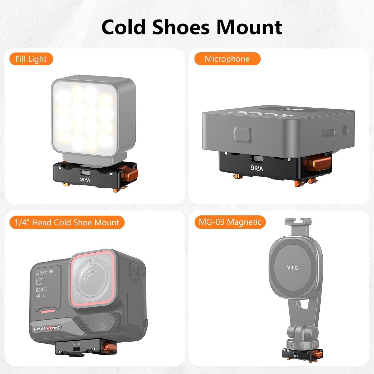 Adaptador de zapata fría VRIG con liberación rápida magnética