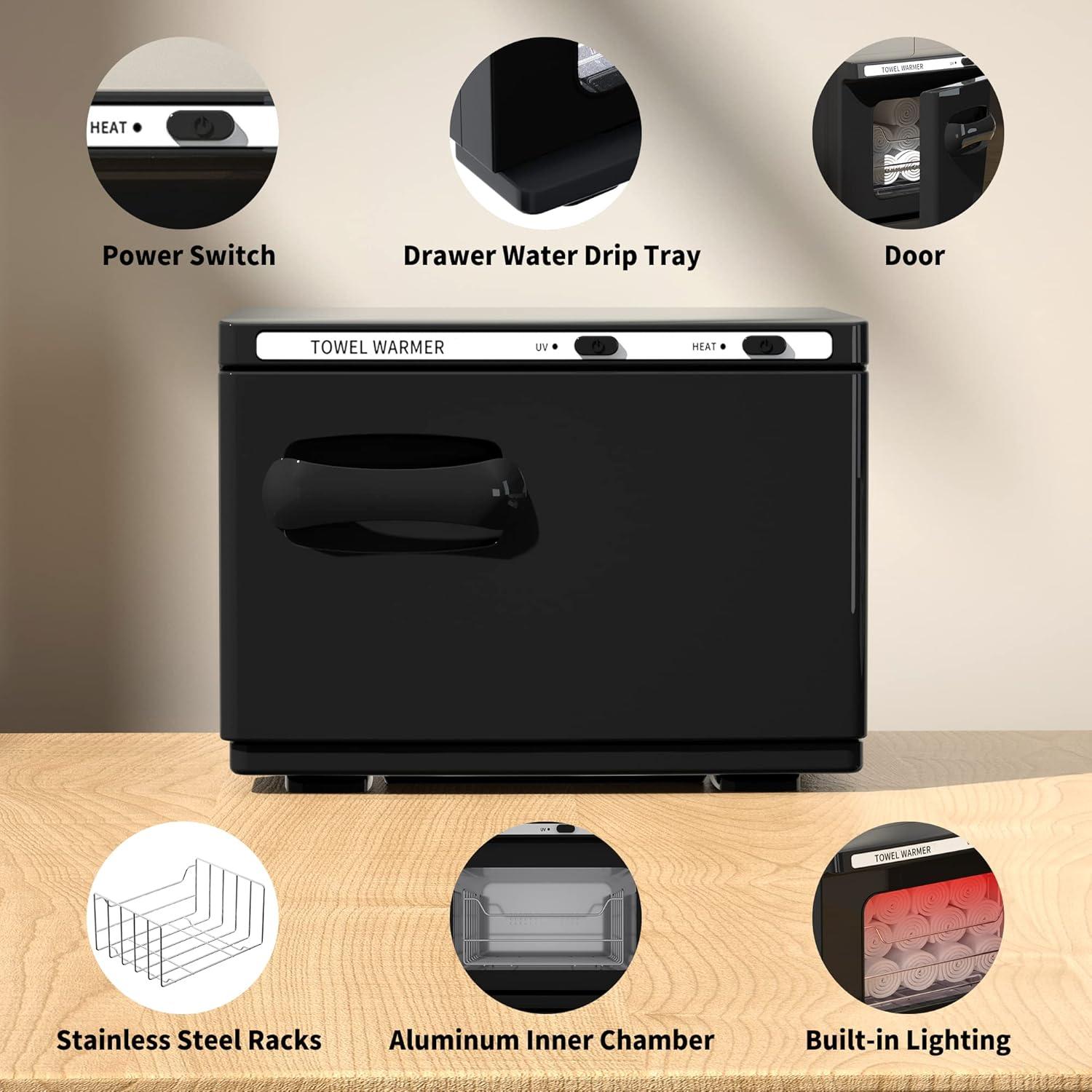 Calentador de Toallas Profesional Asiakarn 8L Negro