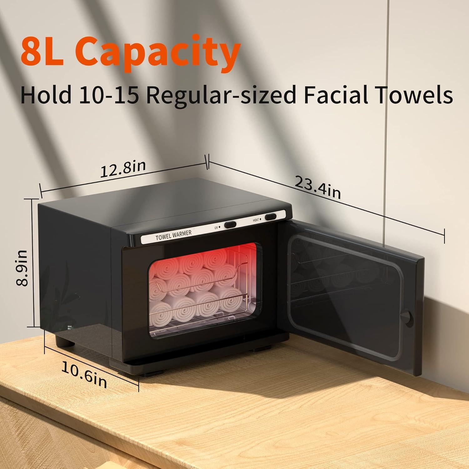 Calentador de Toallas Profesional Asiakarn 8L Negro