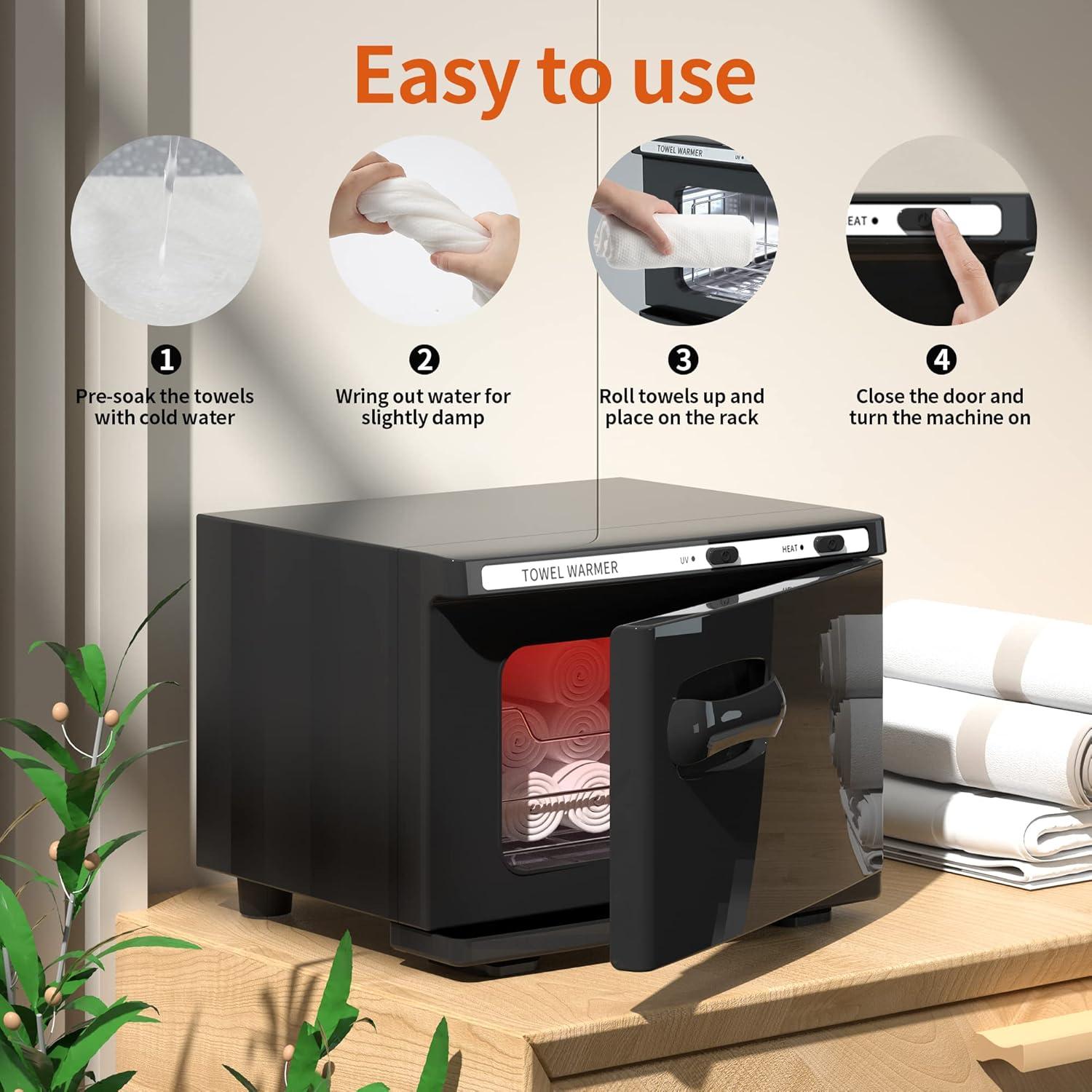 Calentador de Toallas Profesional Asiakarn 8L Negro