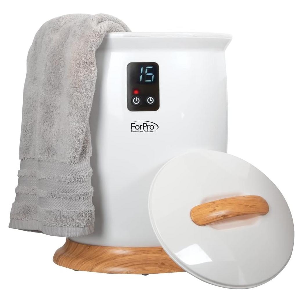 Calentador de Toallas ForPro Extra Grande Blanco 18L con Temporizador