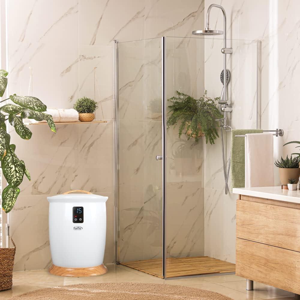 Calentador de Toallas ForPro Extra Grande Blanco 18L con Temporizador