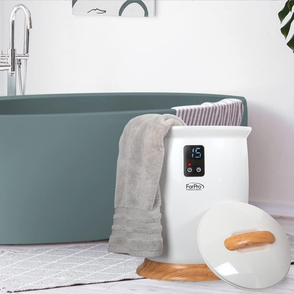 Calentador de Toallas ForPro Extra Grande Blanco 18L con Temporizador