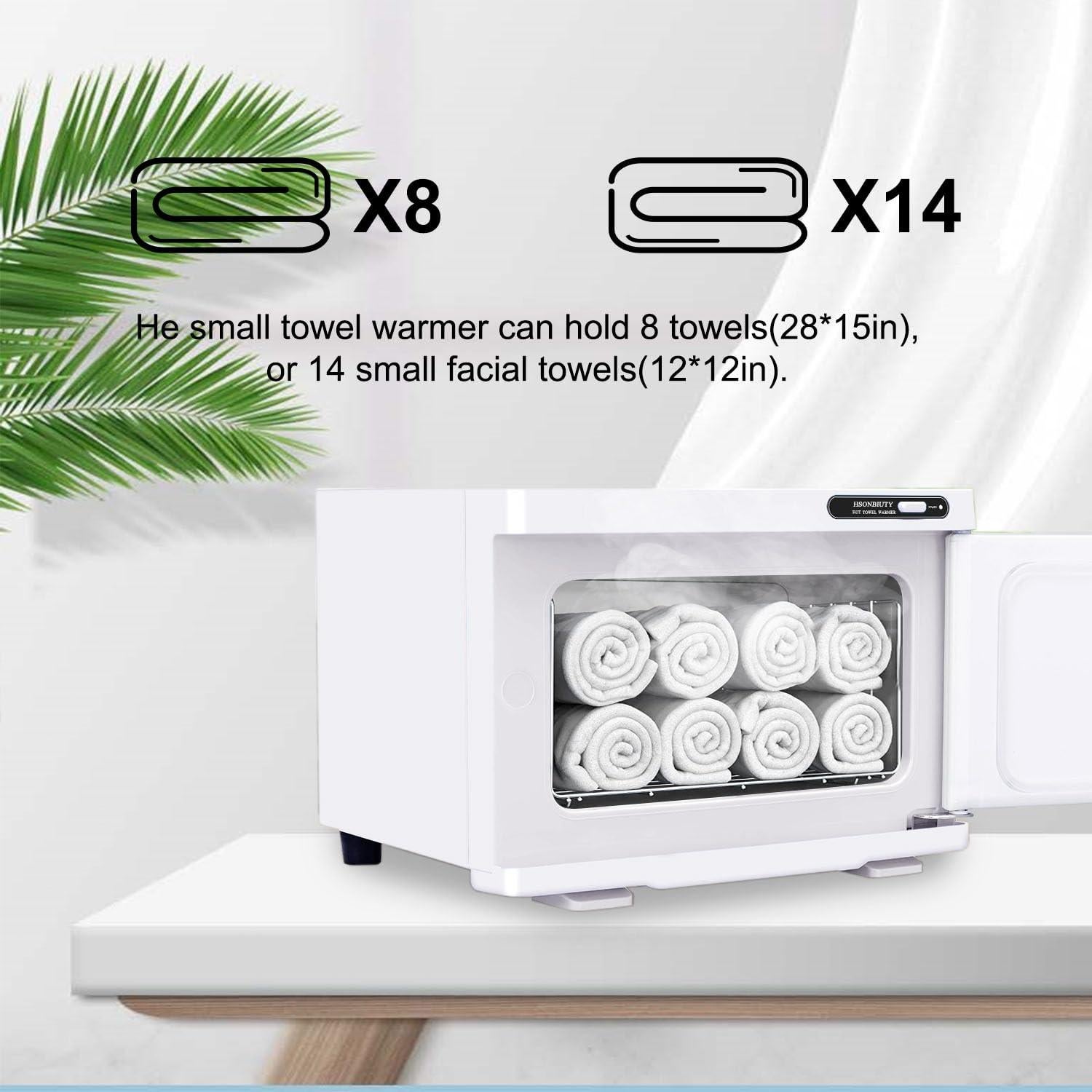 Calentador de Toallas Eléctrico HSONBIUTY 8L para Spa y Belleza