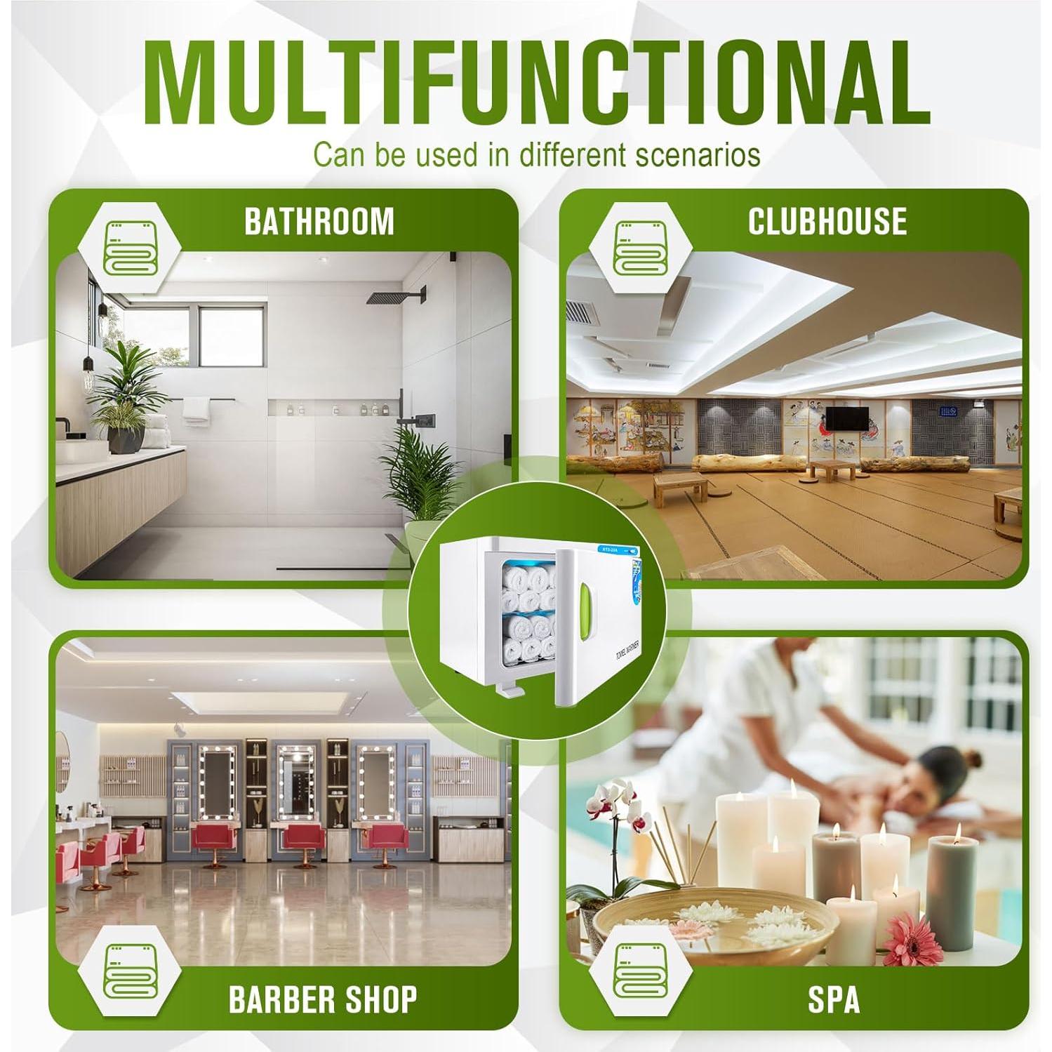 Calentador de Toallas Caliente 23L 200W Spa Estética Rápido