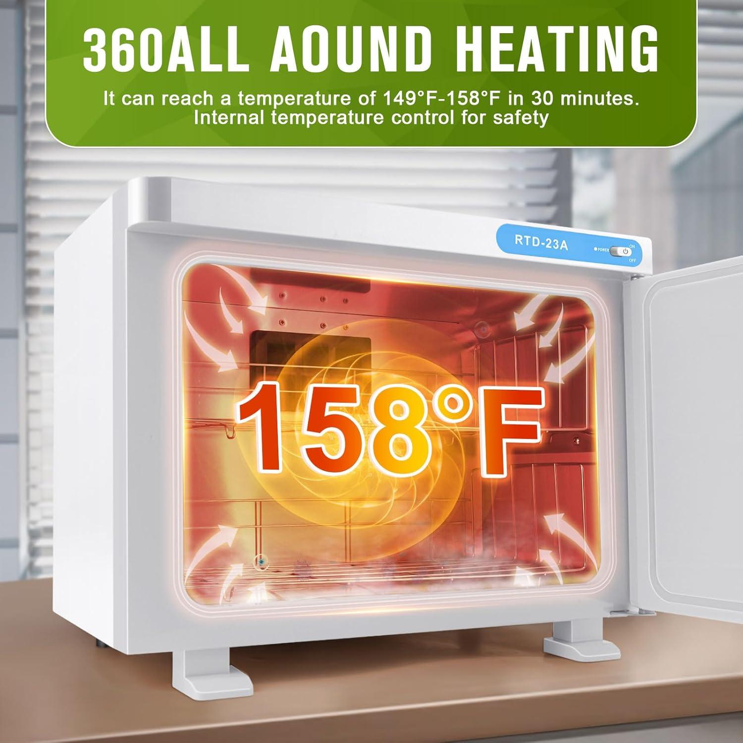 Calentador de Toallas Caliente 23L 200W Spa Estética Rápido