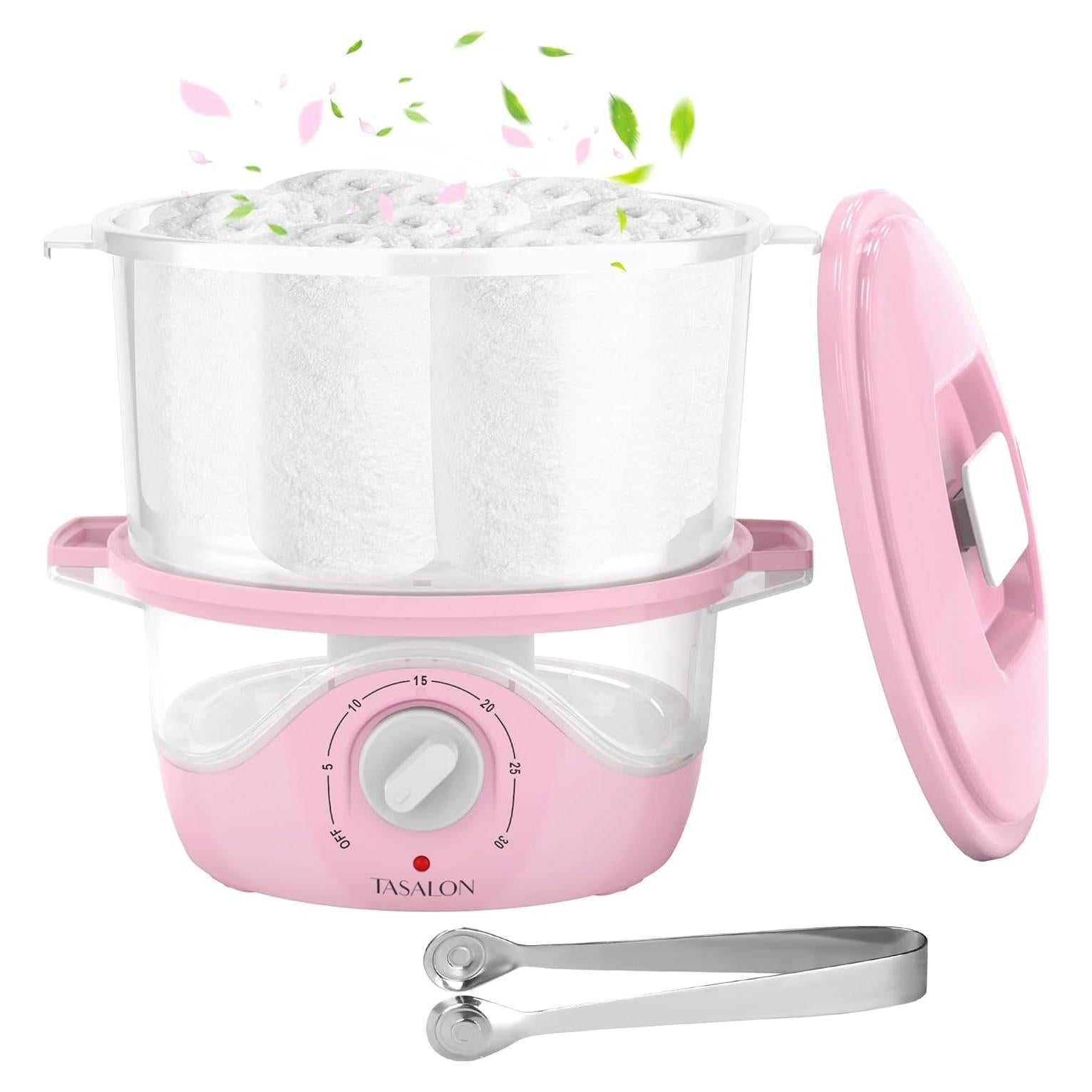 Calentador de Toallas TASALON Rosa 0.8L para Spa y Facial