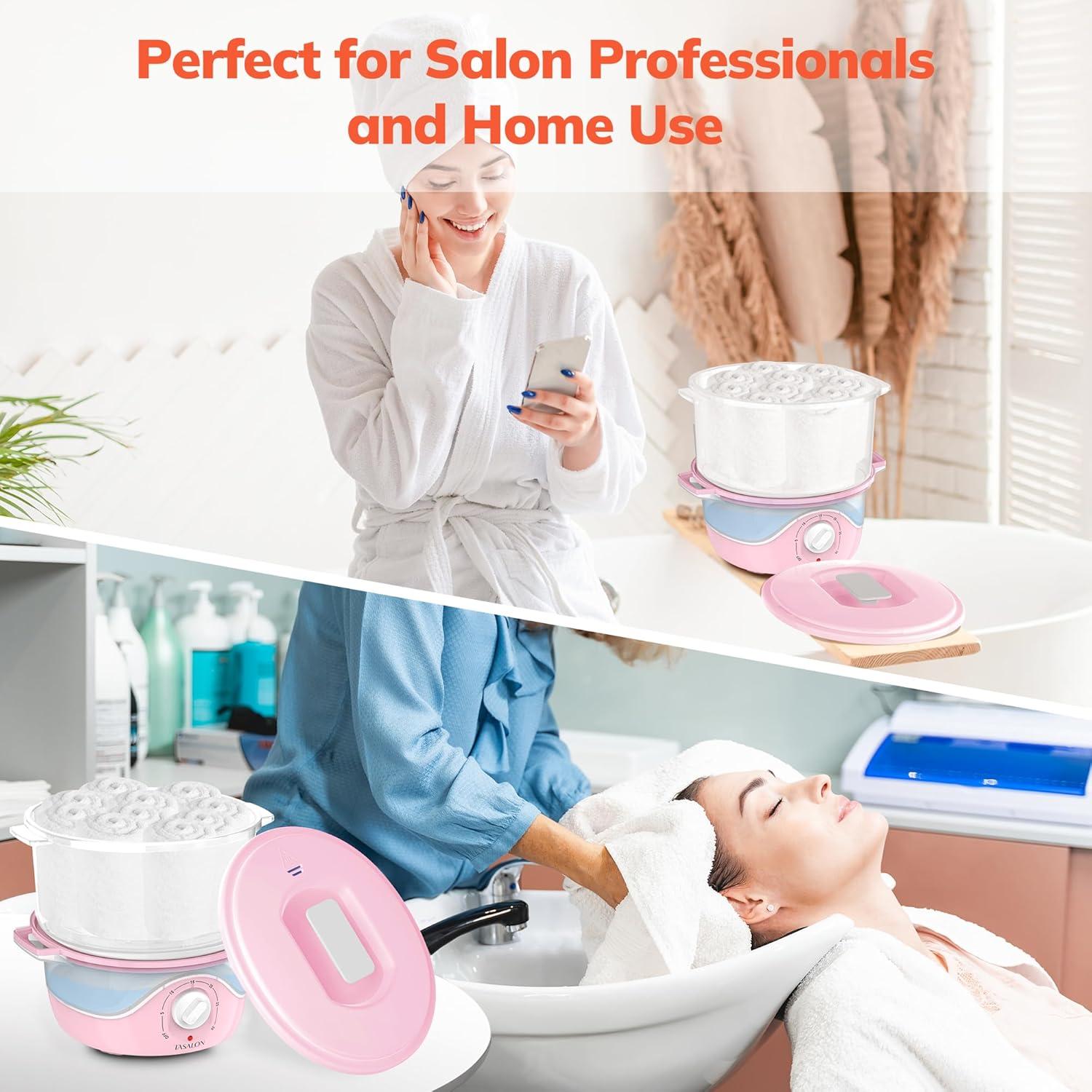 Calentador de Toallas TASALON Rosa 0.8L para Spa y Facial