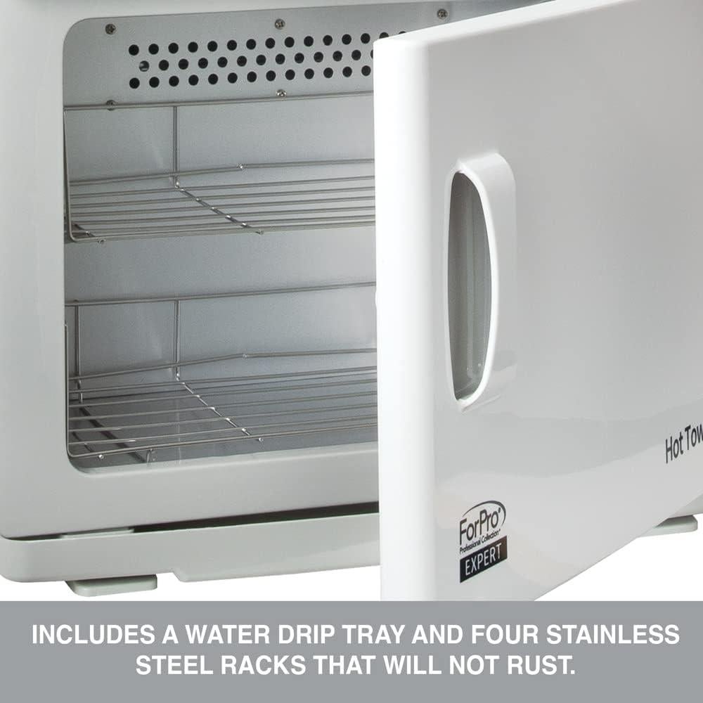 Calentador de Toallas Doble ForPro 46L Blanco, 48 Toallas