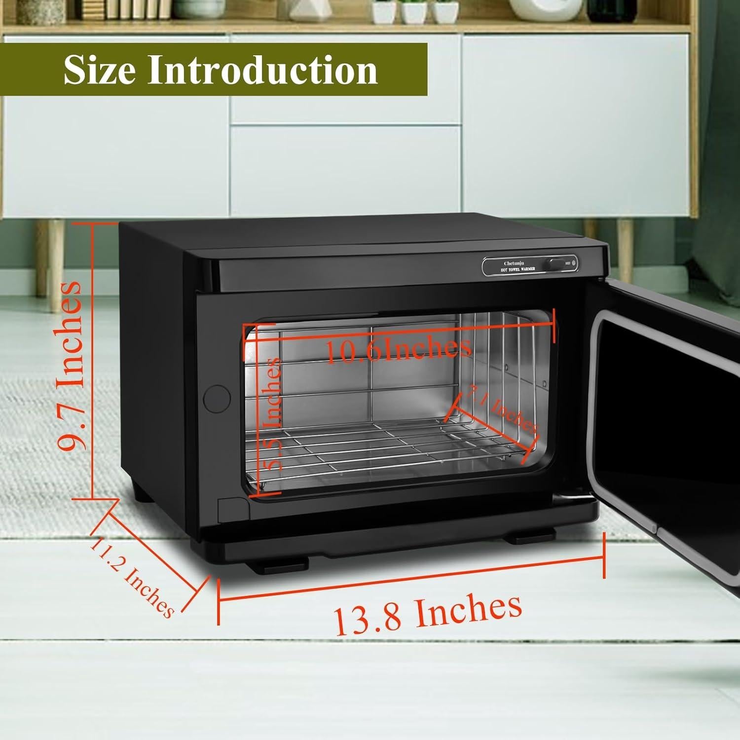 Calentador de Toallas Profesional Chetunju 8L Negro