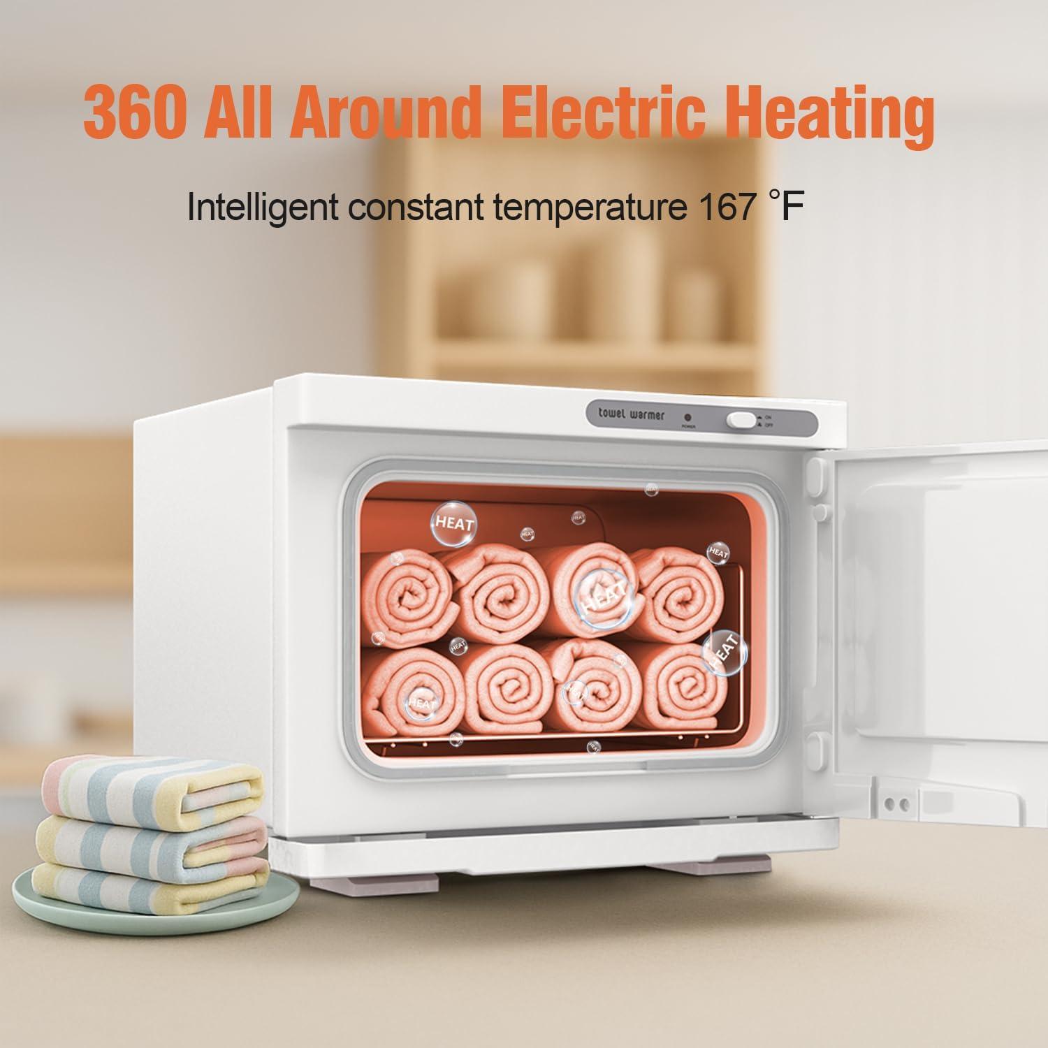 Calentador de Toallas Utenzi SD-99W 8L Blanco para SPA y Barbería