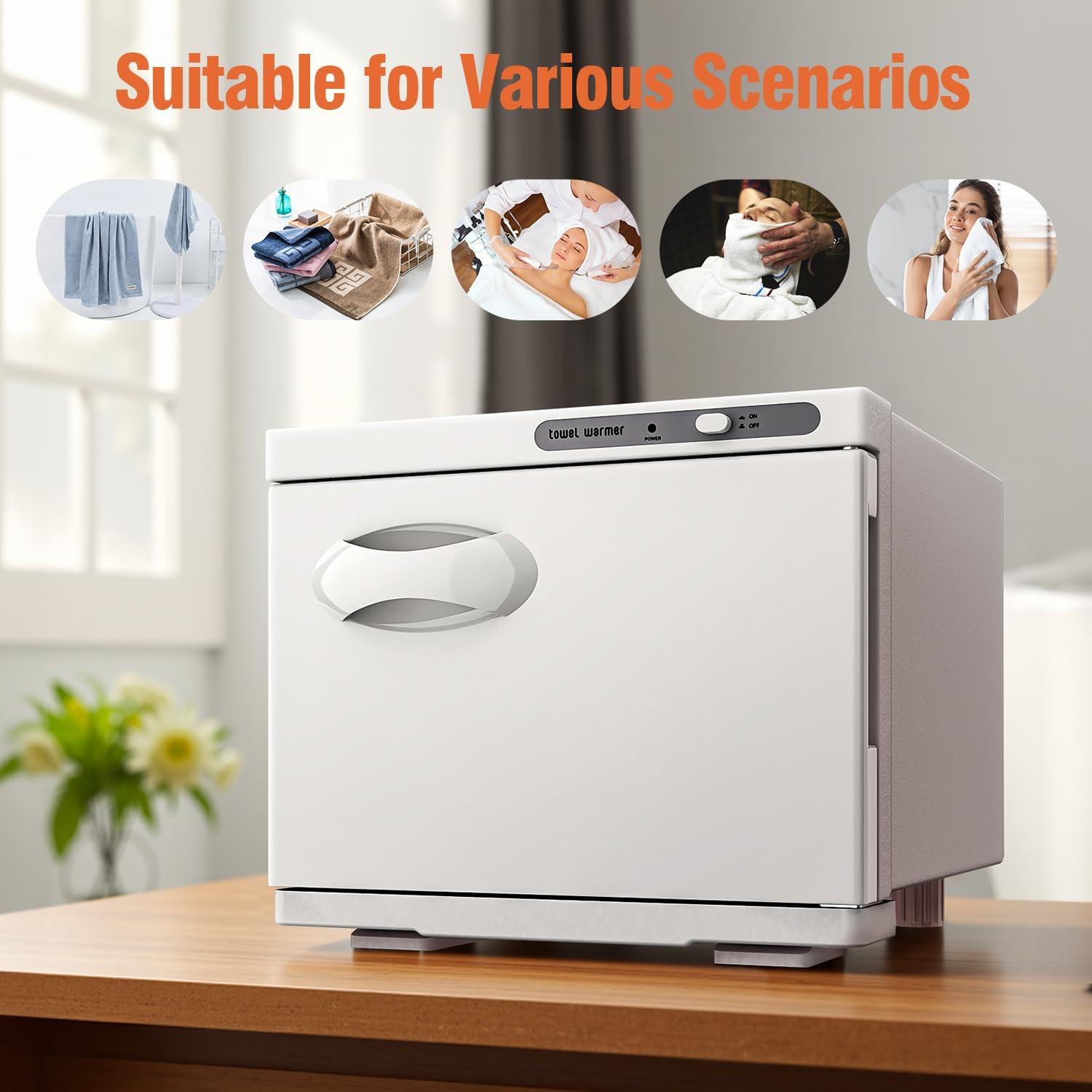 Calentador de Toallas Utenzi SD-99W 8L Blanco para SPA y Barbería