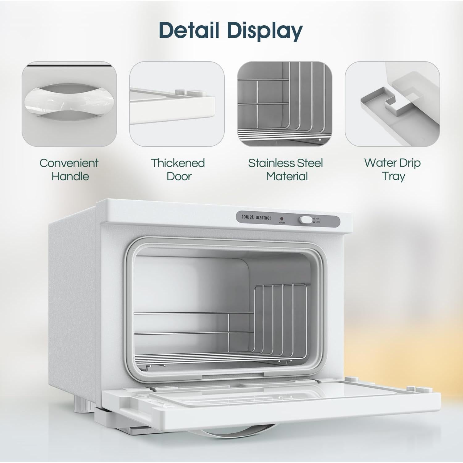 Calentador de Toallas 8L StateRiver Blanco para Spa y Hogar