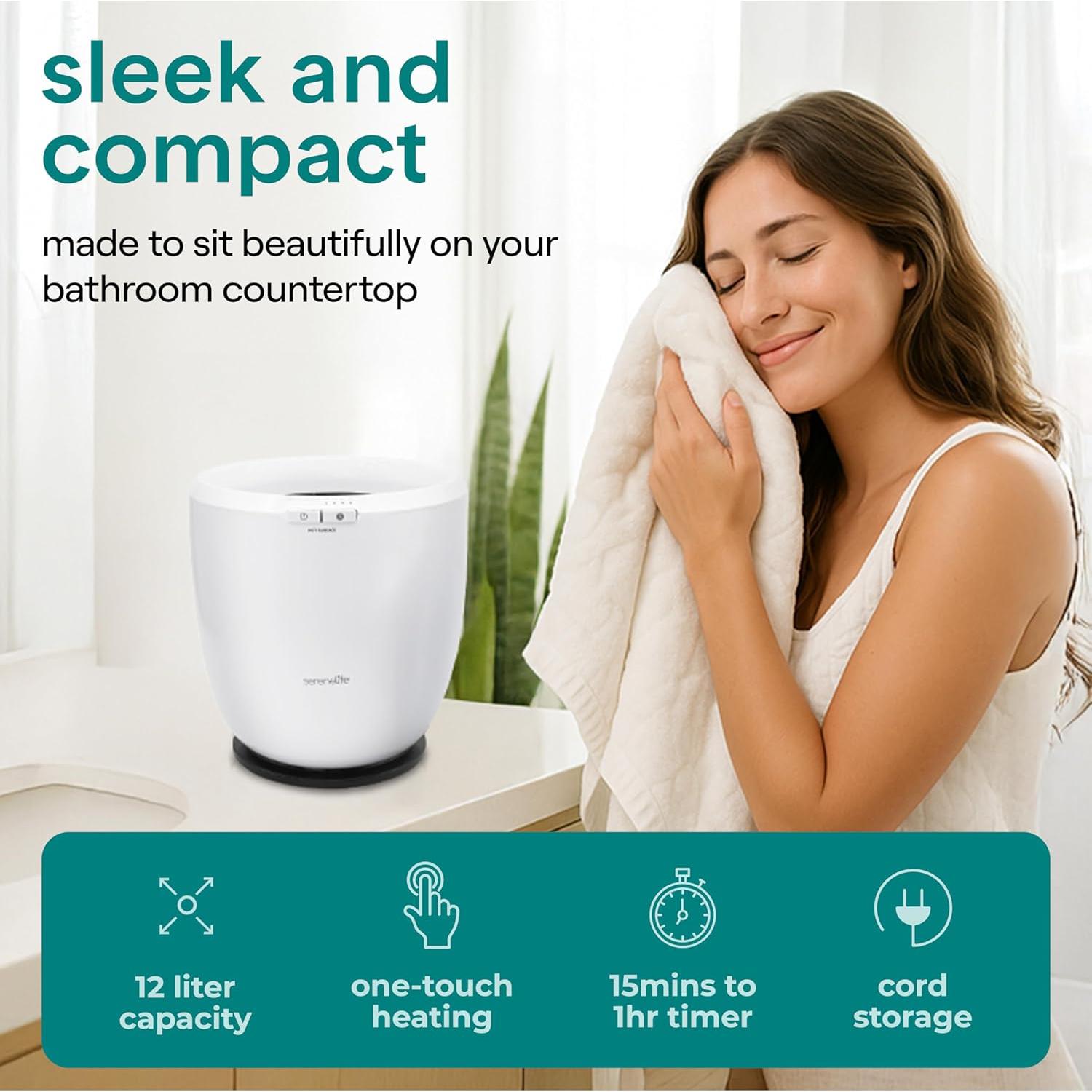 Calentador de Toallas SereneLife SLTLWS250 12L Negro