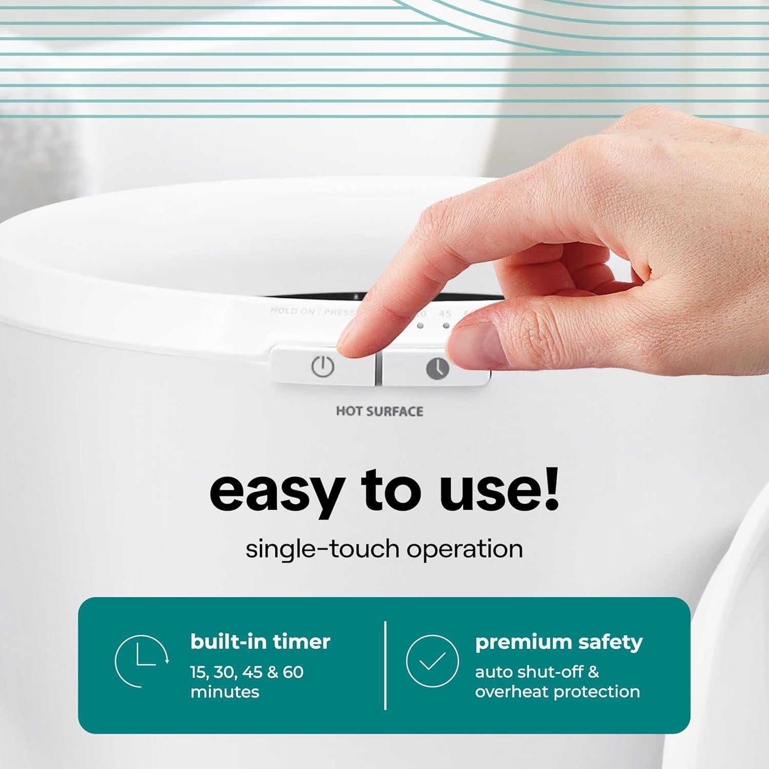 Calentador de Toallas SereneLife SLTLWS250 12L Negro