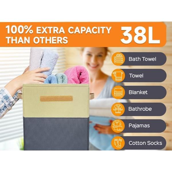 Calentador de Toallas Plegable ERABAY 38L - 4 Modos, Apagado Automático