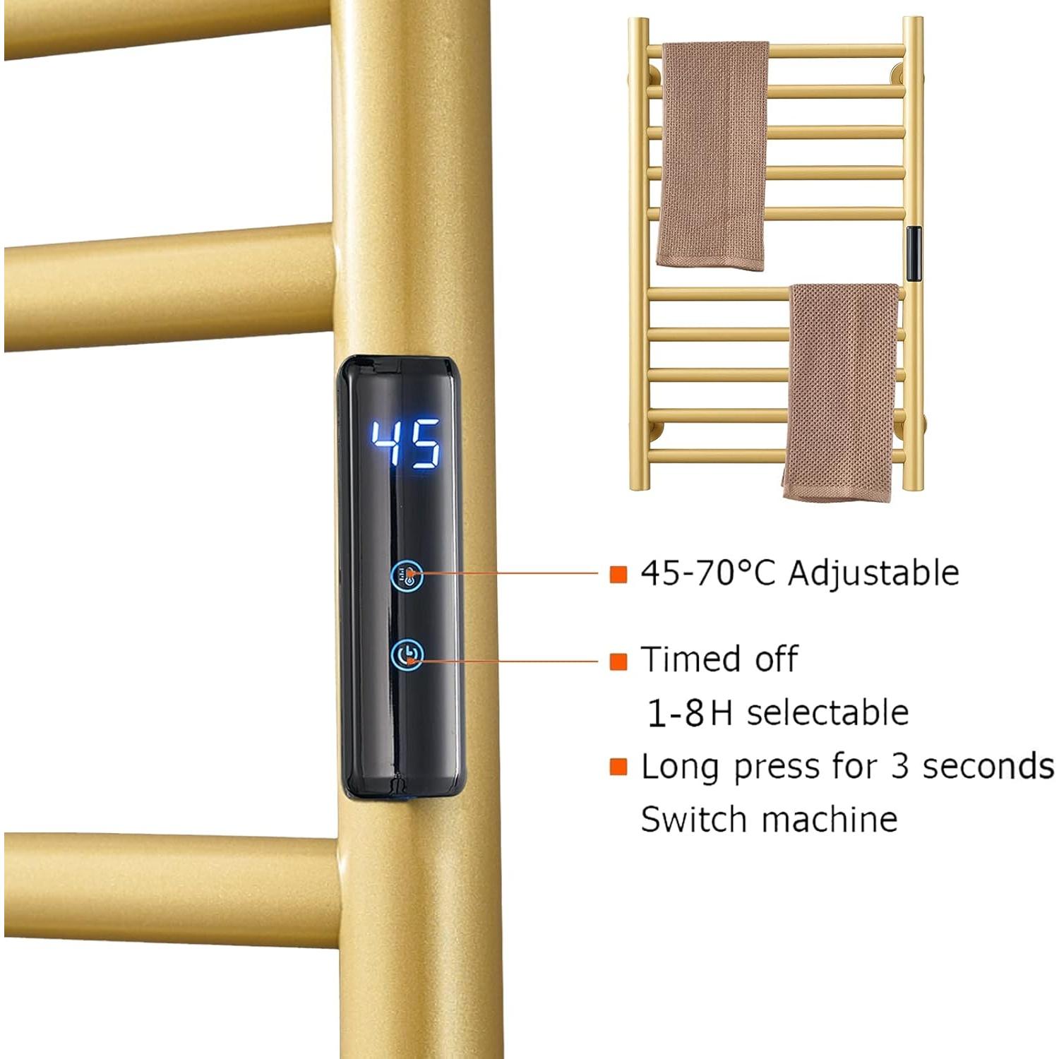 Calentador de Toallas DUDYP Oro 10 Barras 76.2x48.3cm