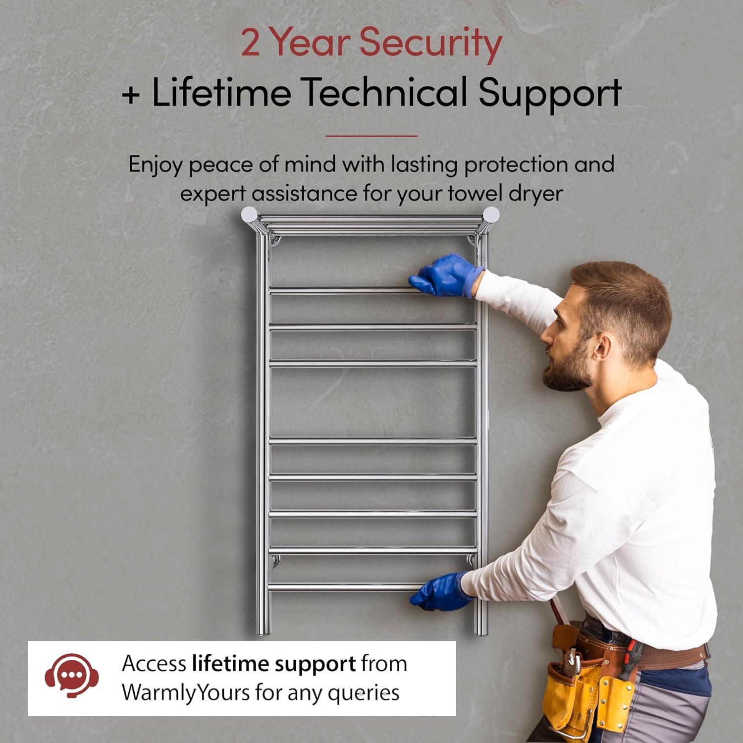 Calentador de Toallas WarmlyYours Summit 11 Barras 50.8x91.4cm