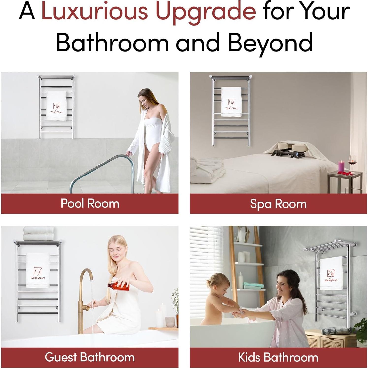 Calentador de Toallas WarmlyYours Summit 11 Barras 50.8x91.4cm