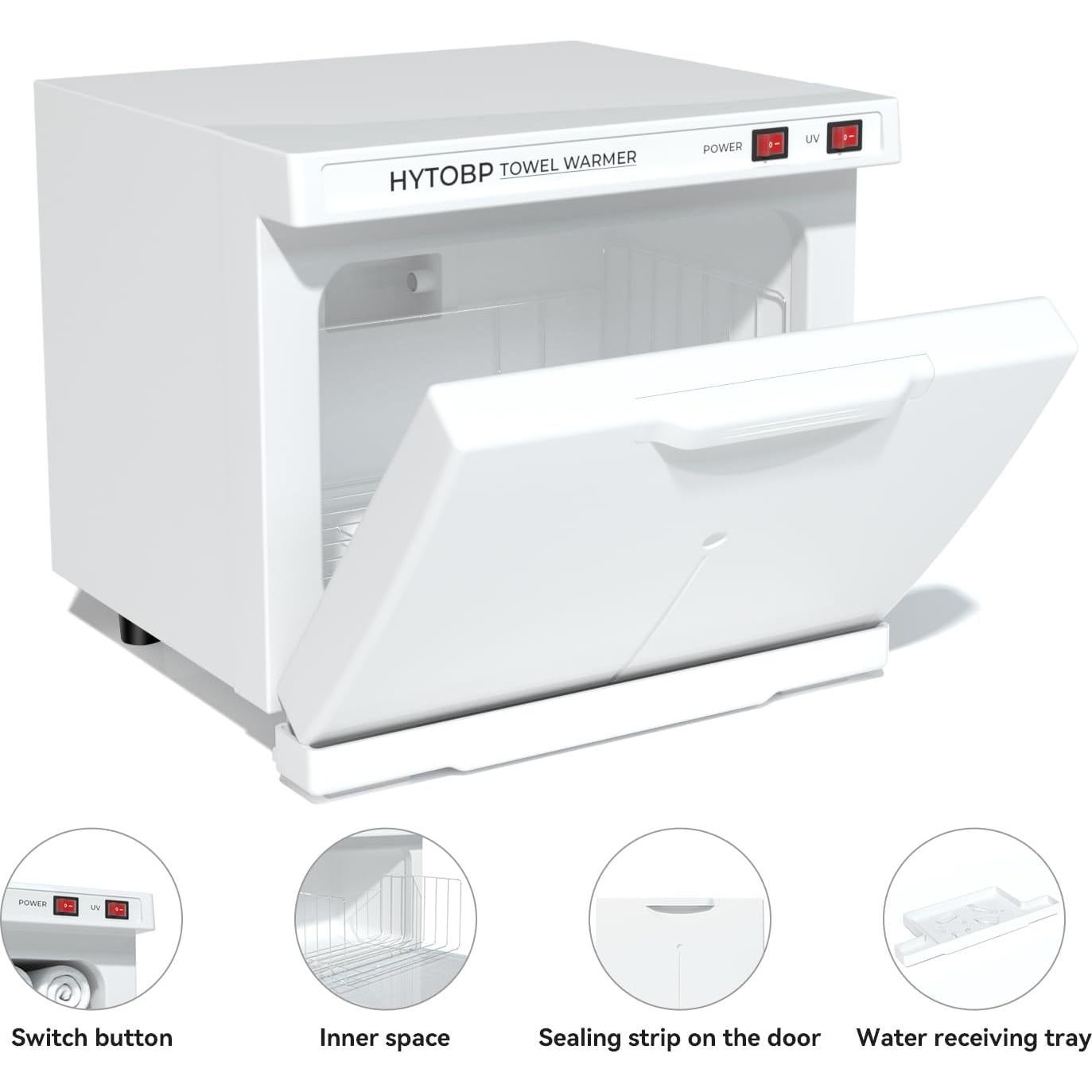 Calentador de Toallas 8.5L HYTOBP Blanco para Spa y Belleza
