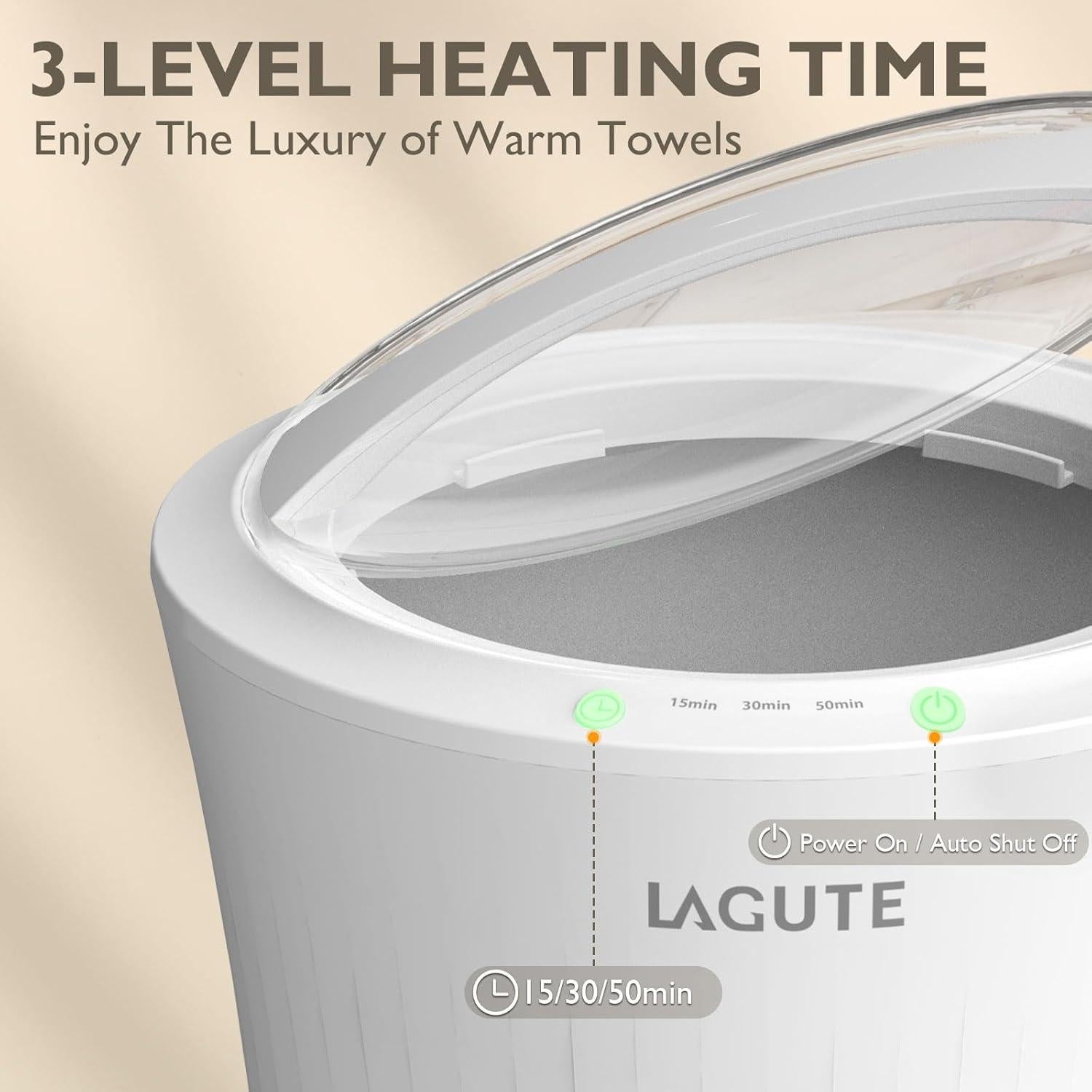 Calentador de Toallas Lagute iSnug 20L con Temporizador y Luz LED