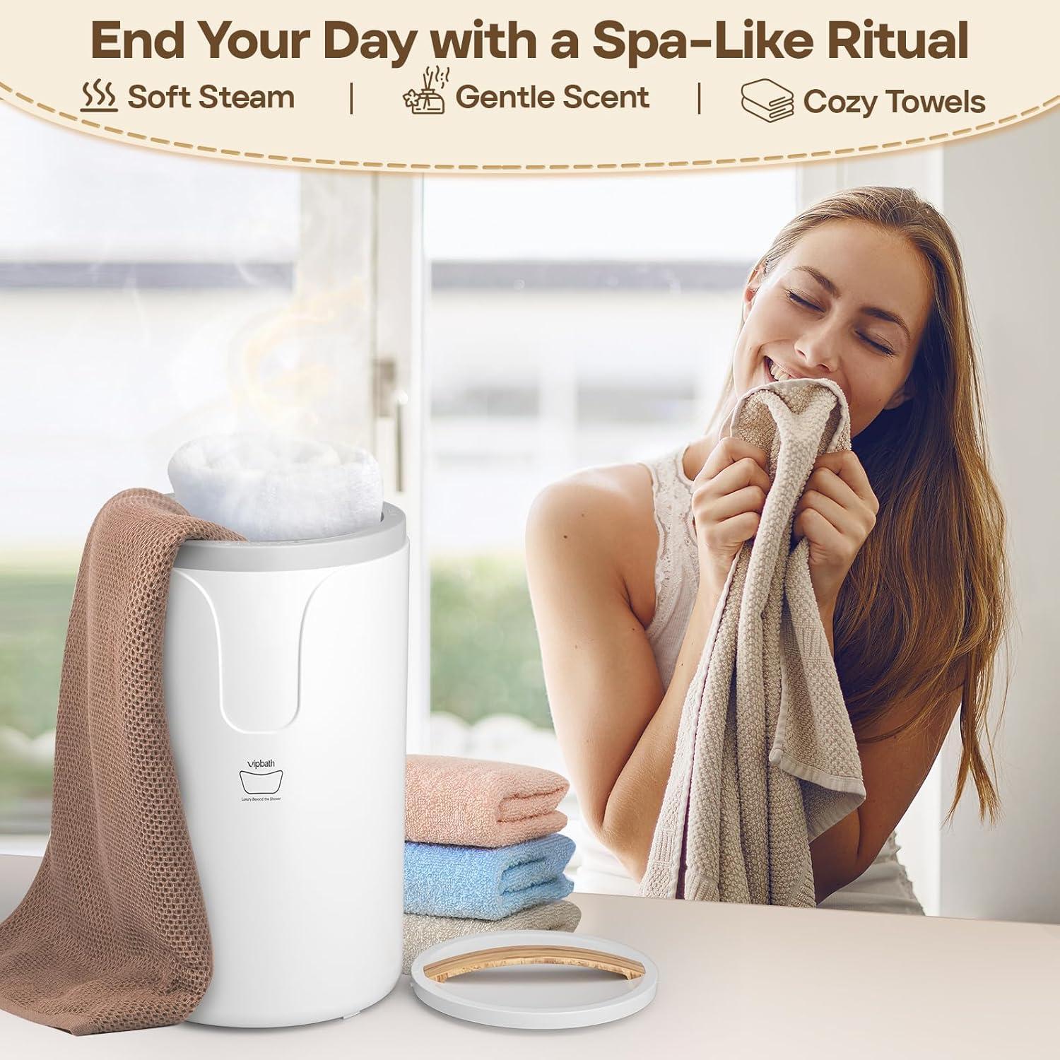 Cubo Calentador de Toallas VIPBATH 20L Acero Inoxidable Doble Calor