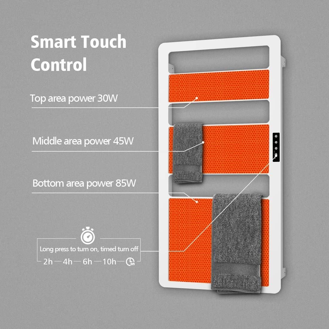 Toallero Calentado BEEKEVOR 45.7x89.9cm con Temporizador