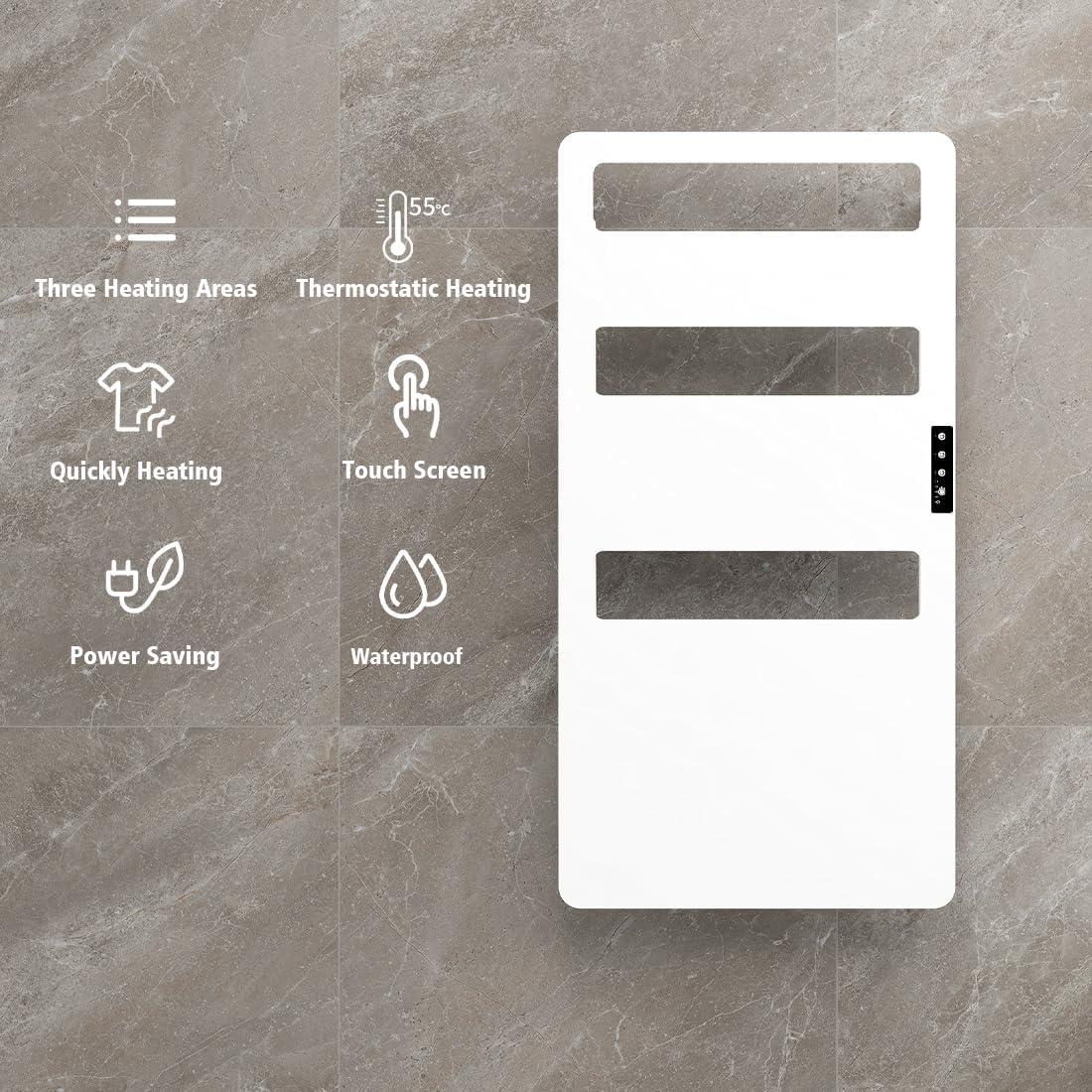 Toallero Calentado BEEKEVOR 45.7x89.9cm con Temporizador