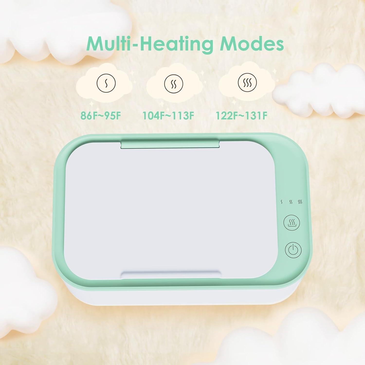 Calentador de Toallitas Kisdream Verde - Gran Capacidad 150 Toallitas