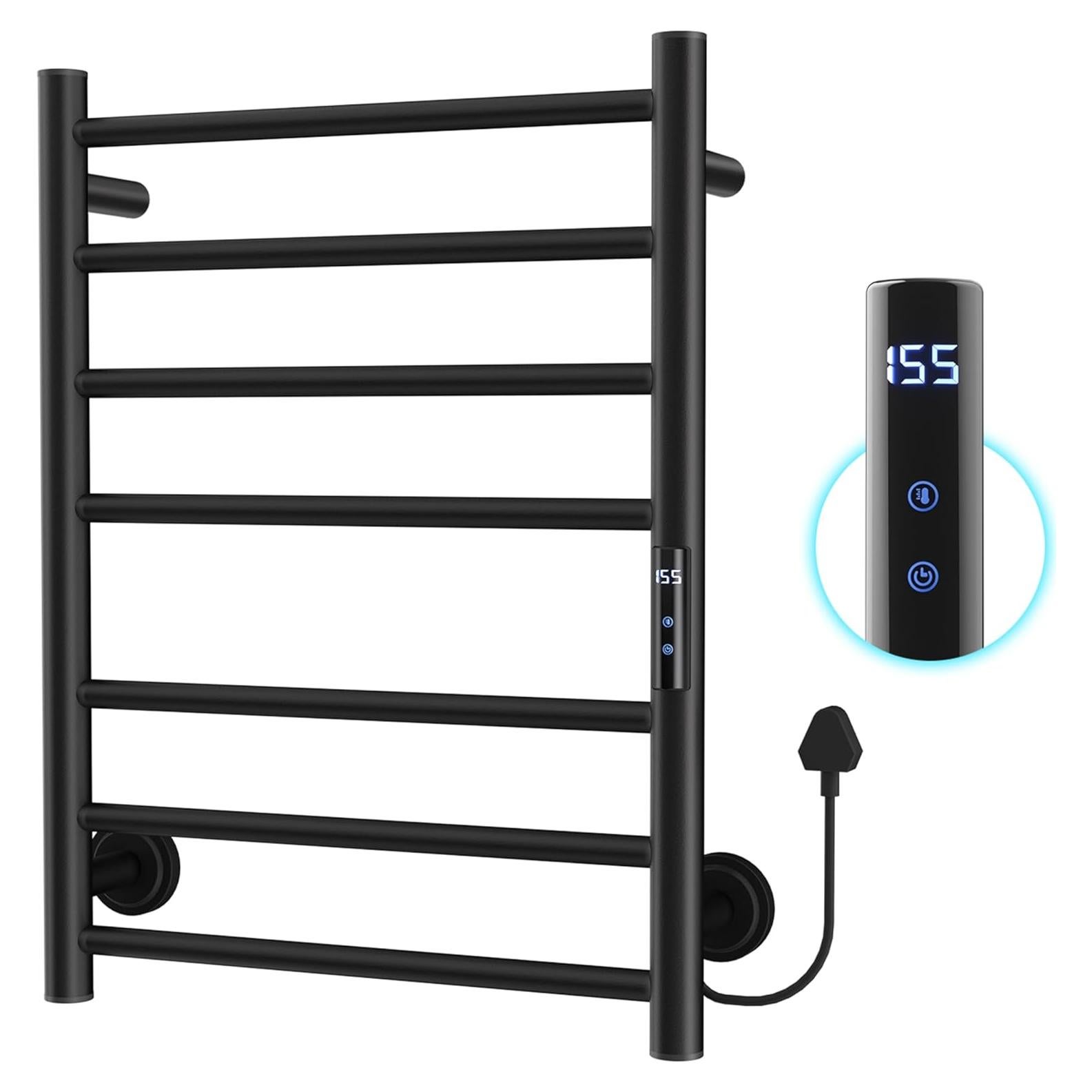 Toallero Calentado Eléctrico Statappy HTR 7 Barras Acero Inoxidable