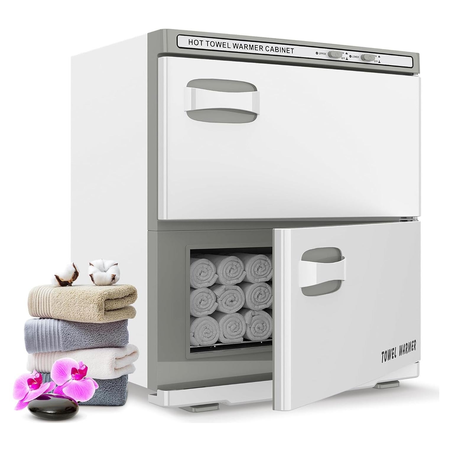 Calentador de Toallas Doble Gabinete SalonDepot 36L Blanco