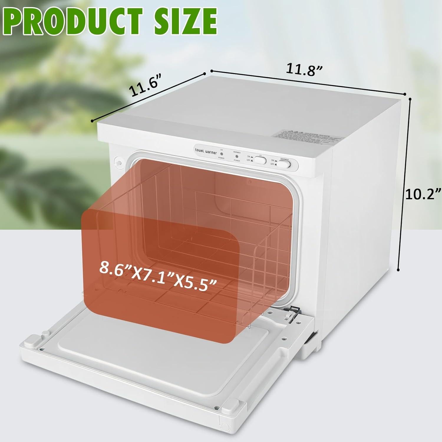 Calentador de Toallas Caliente 8L 130W Control Temperatura