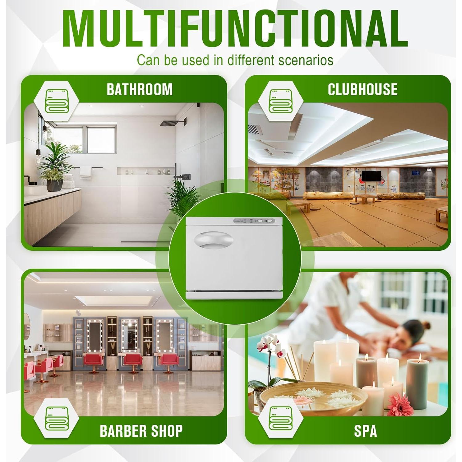 Calentador de Toallas Caliente 8L 130W Control Temperatura