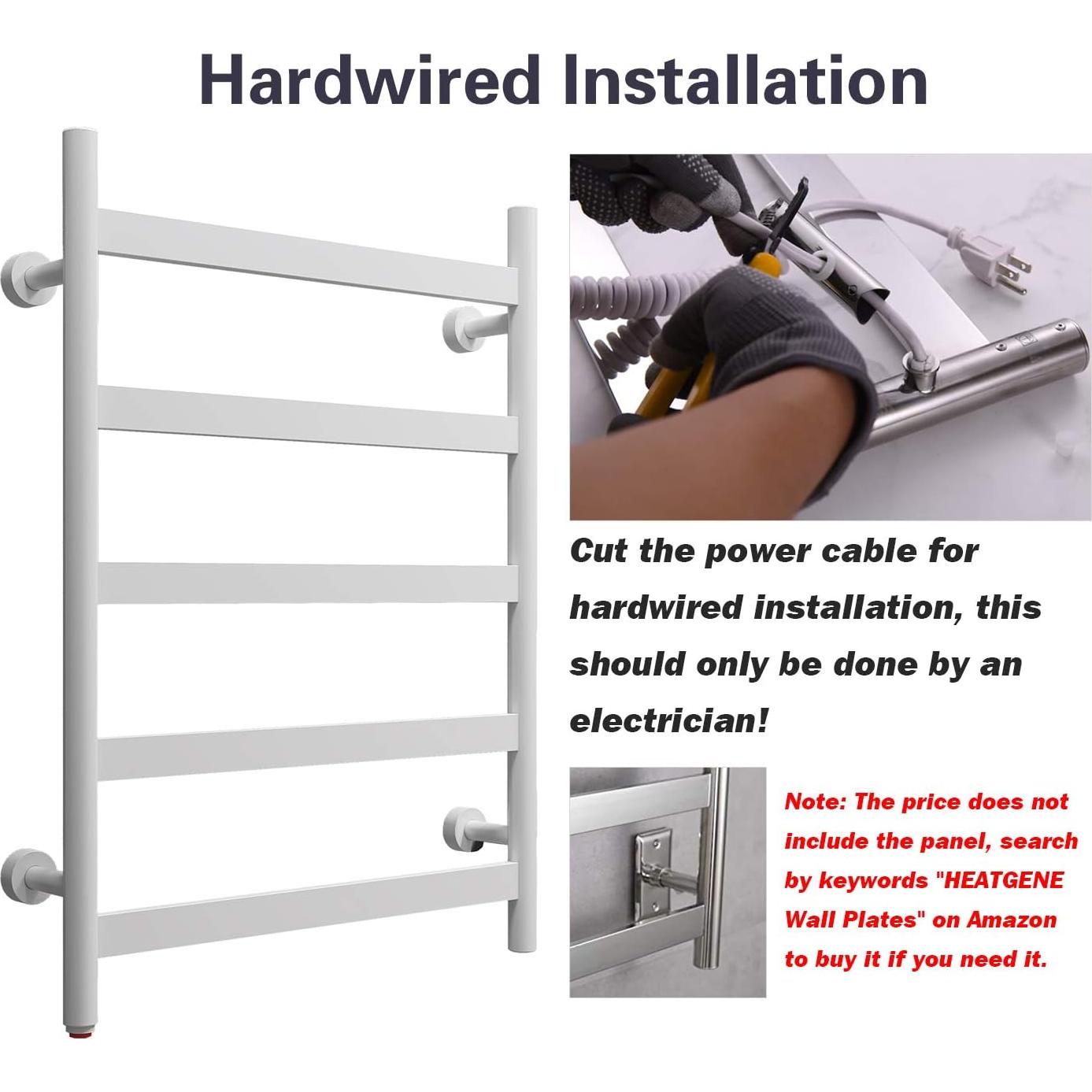 Calentador de Toallas HEATGENE 5 Barras Planas Eléctrico 100W