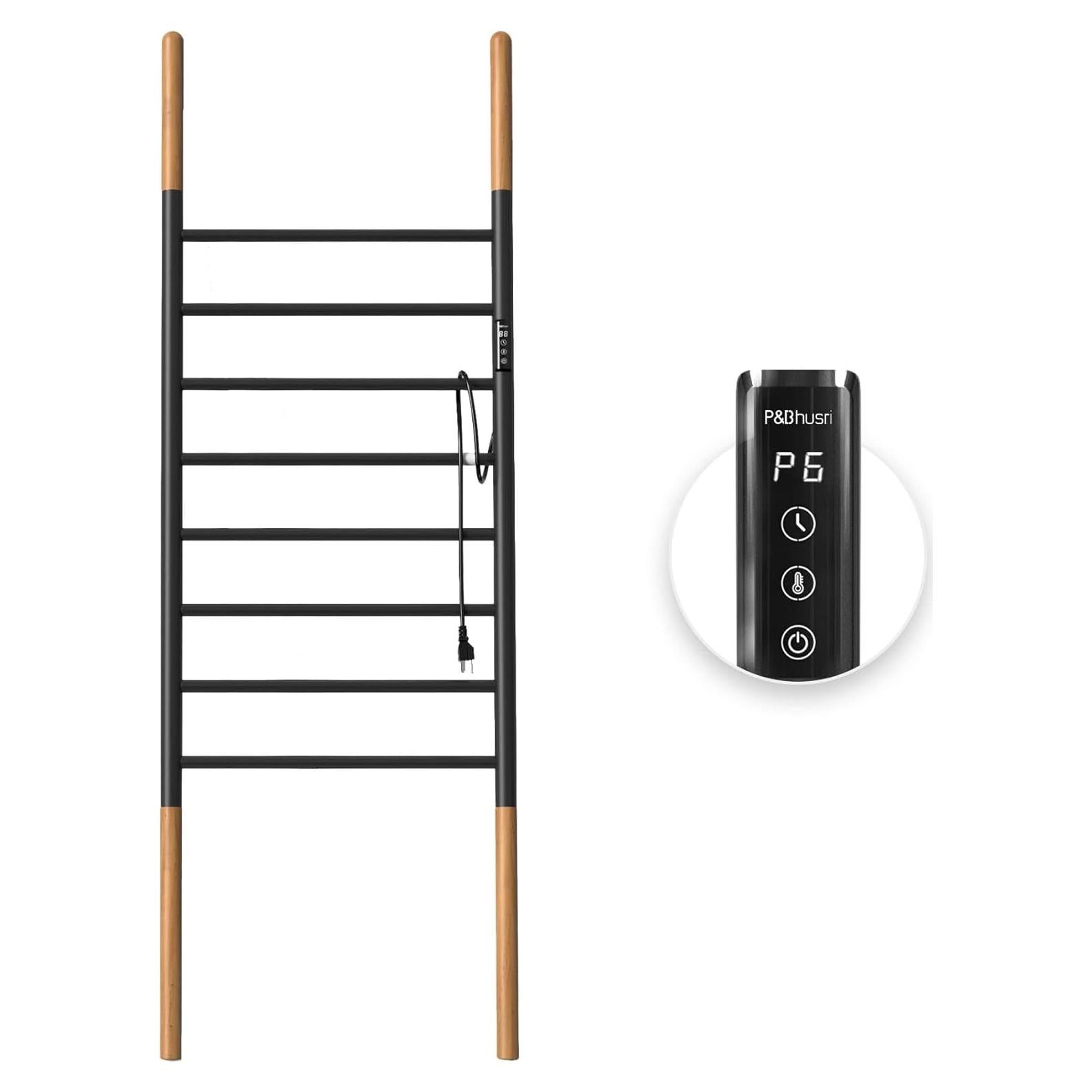 Rack Calentador de Toallas P&Bhusri EG08 8 Barras Acero Inoxidable