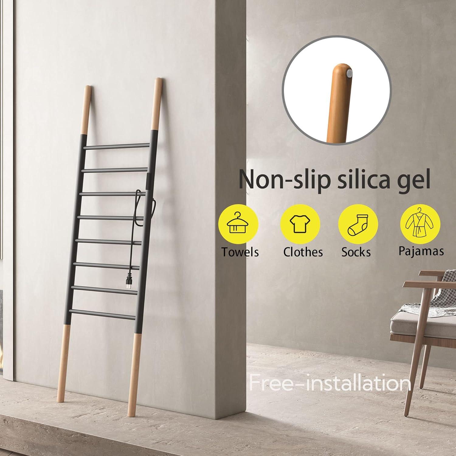 Rack Calentador de Toallas P&Bhusri EG08 8 Barras Acero Inoxidable