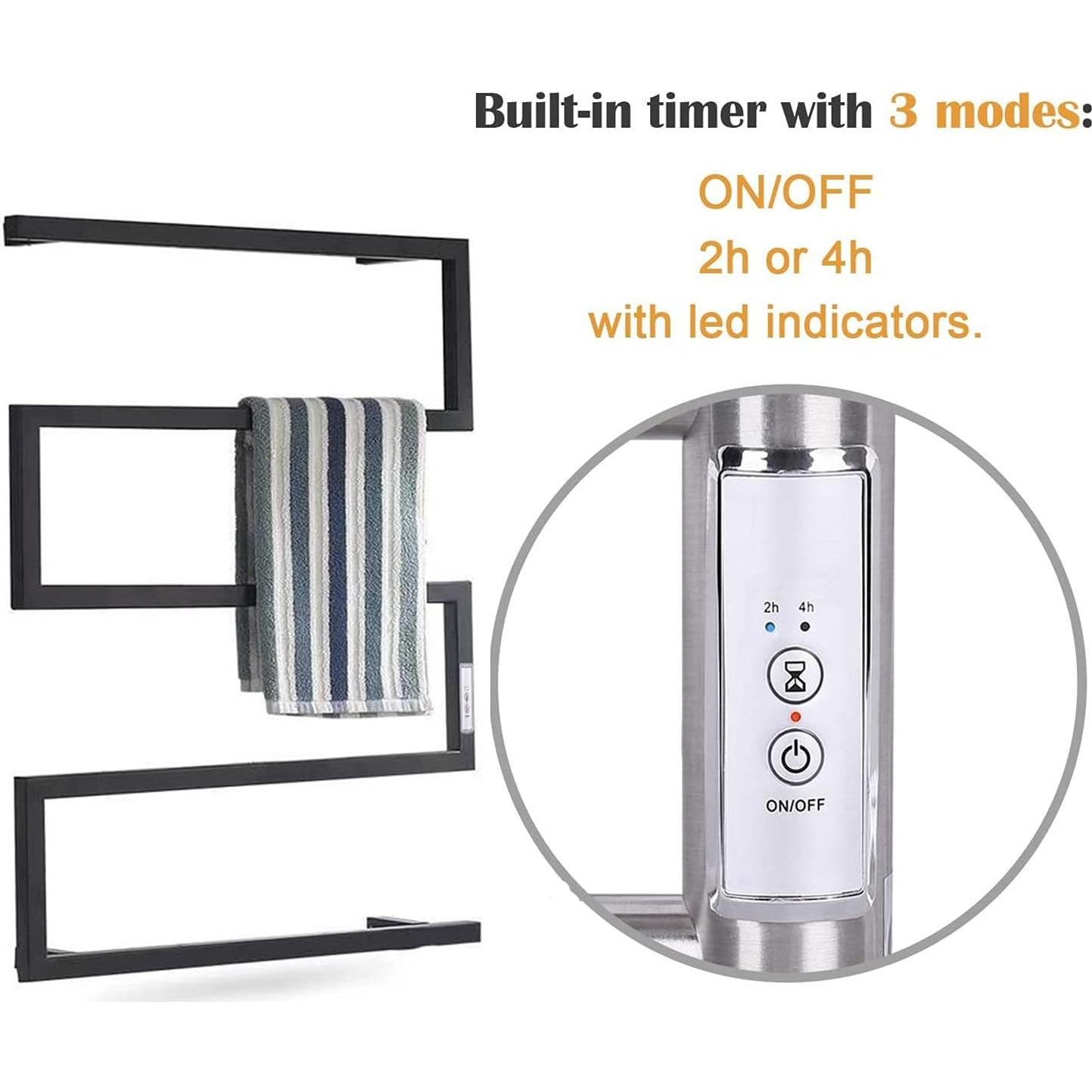 Calentador de Toallas Eléctrico SMCJZ Acero Inoxidable 304 88W