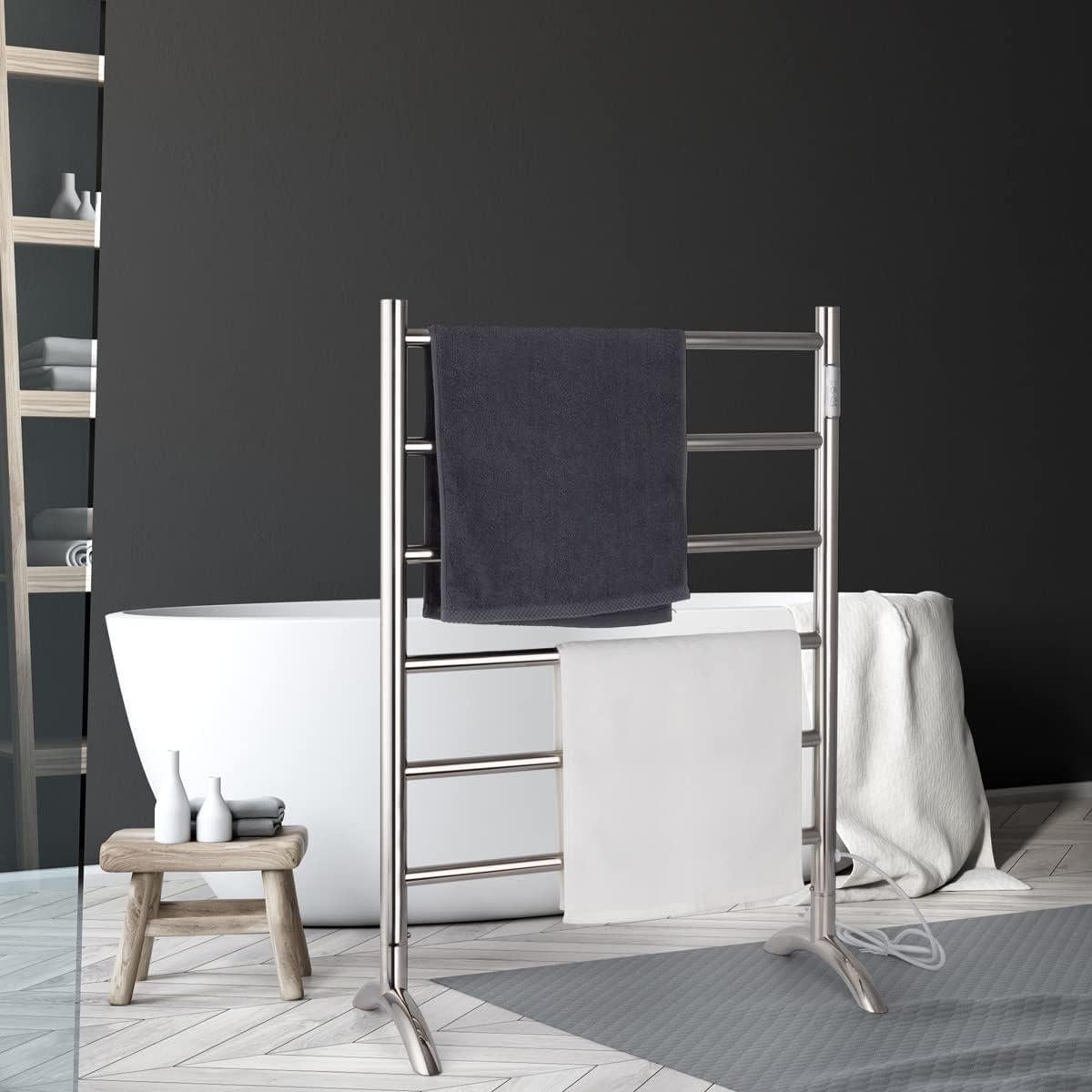 Calentador de Toallas NORTTA A-CR06 6 Barras Acero Inoxidable 24W