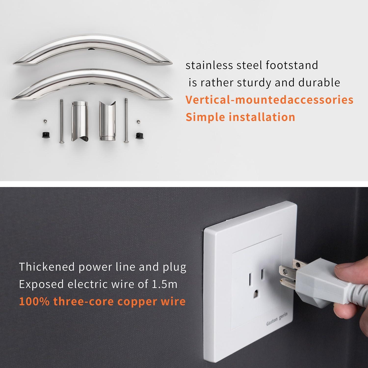 Calentador de Toallas NORTTA A-CR06 6 Barras Acero Inoxidable 24W
