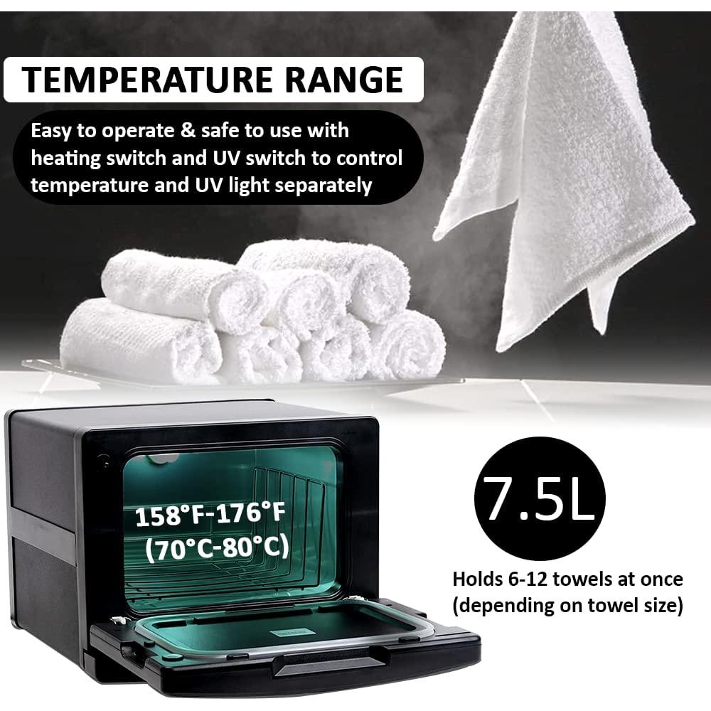 Calentador de Toallas West Ivory 7.5L 2 en 1 con UV - Negro