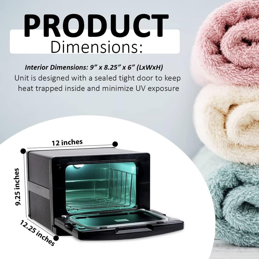 Calentador de Toallas West Ivory 7.5L 2 en 1 con UV - Negro