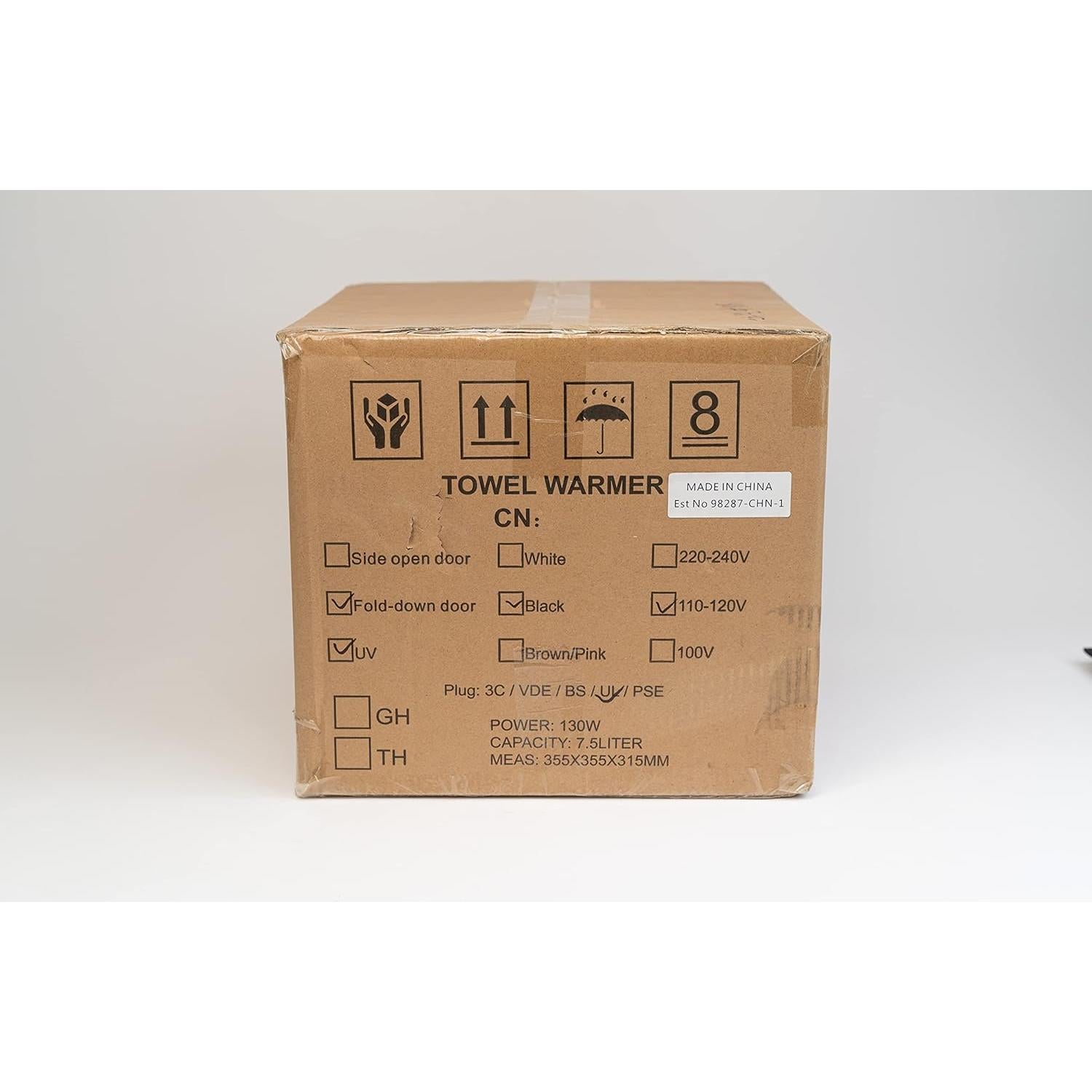 Calentador de Toallas West Ivory 7.5L 2 en 1 con UV - Negro