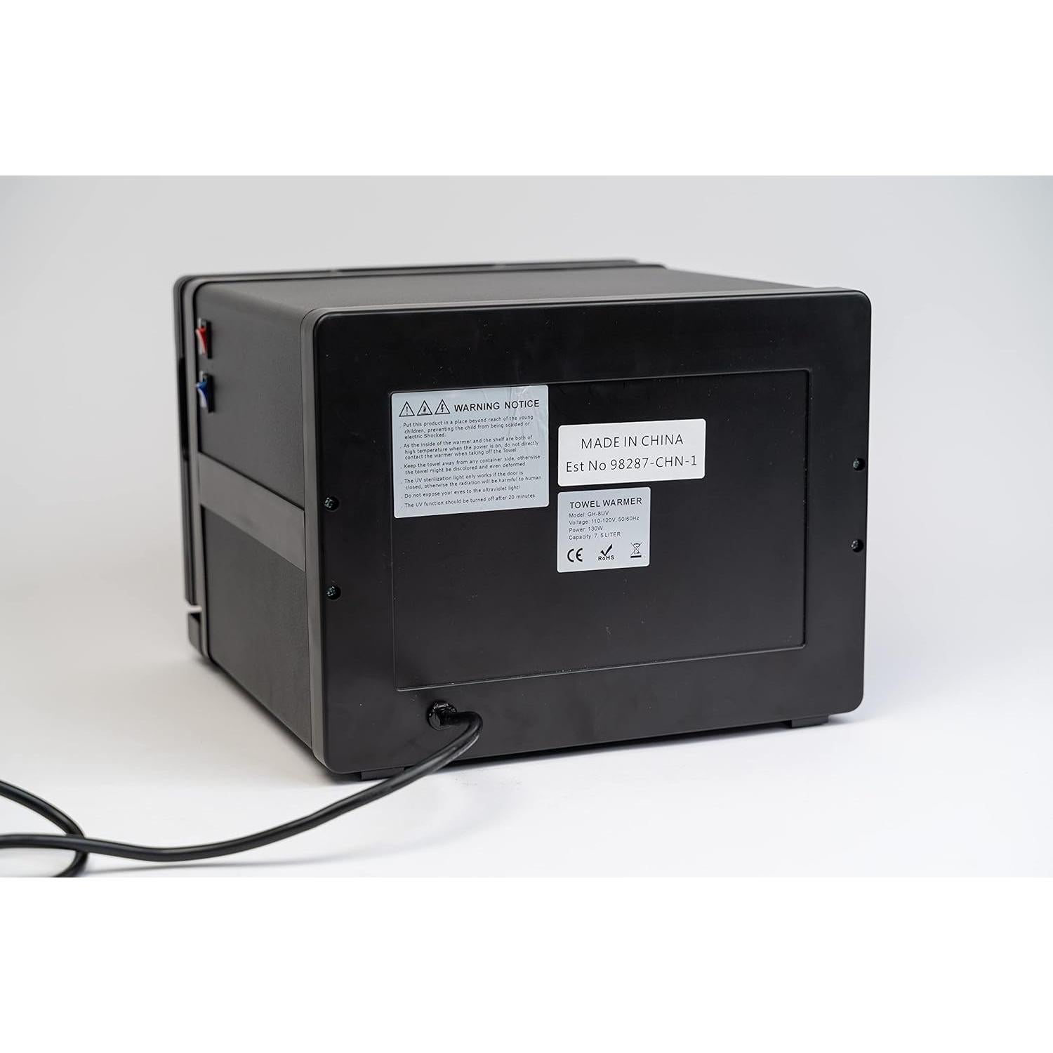 Calentador de Toallas West Ivory 7.5L 2 en 1 con UV - Negro