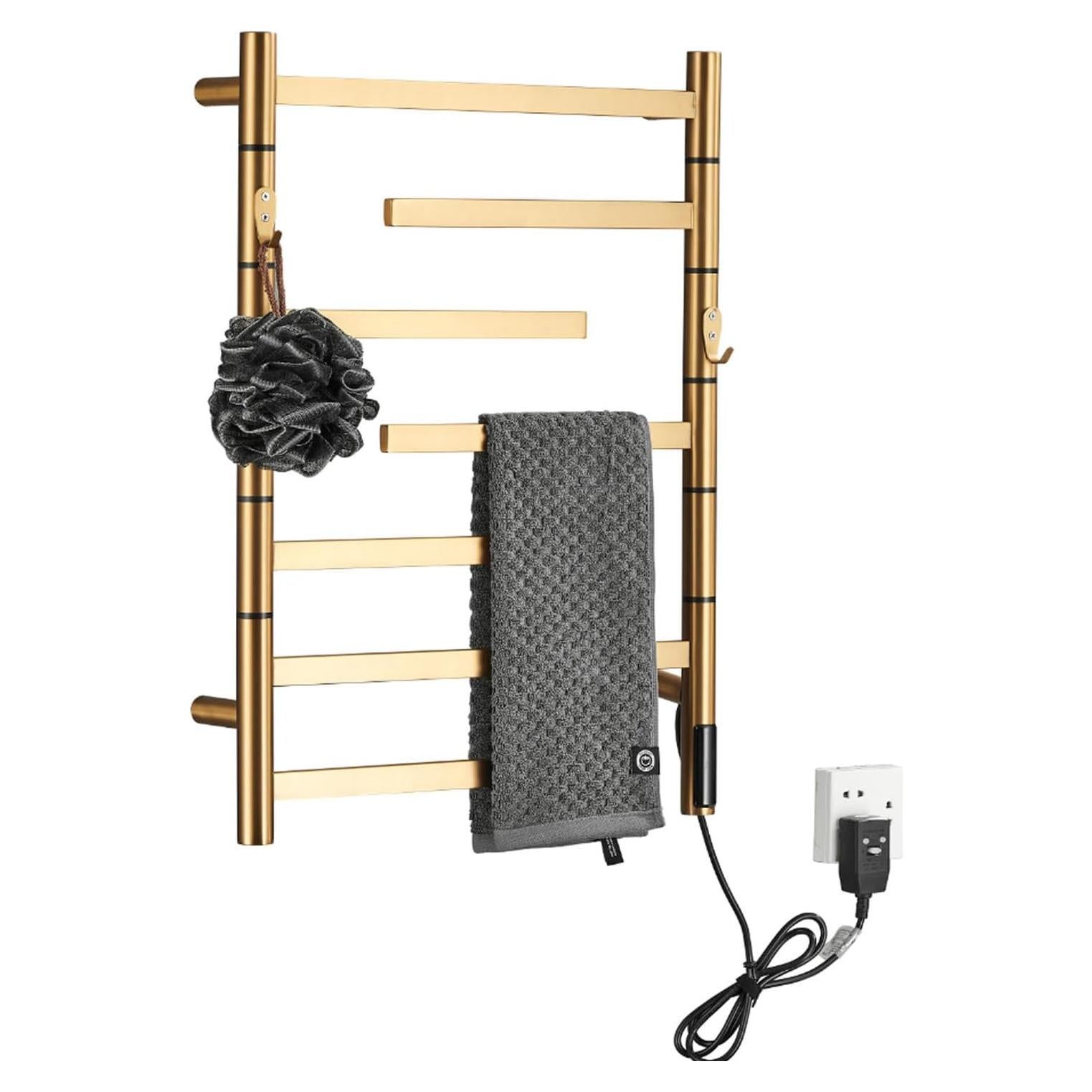 Radiador de Toallas Eléctrico DYHXI 85W Acero Inoxidable 304