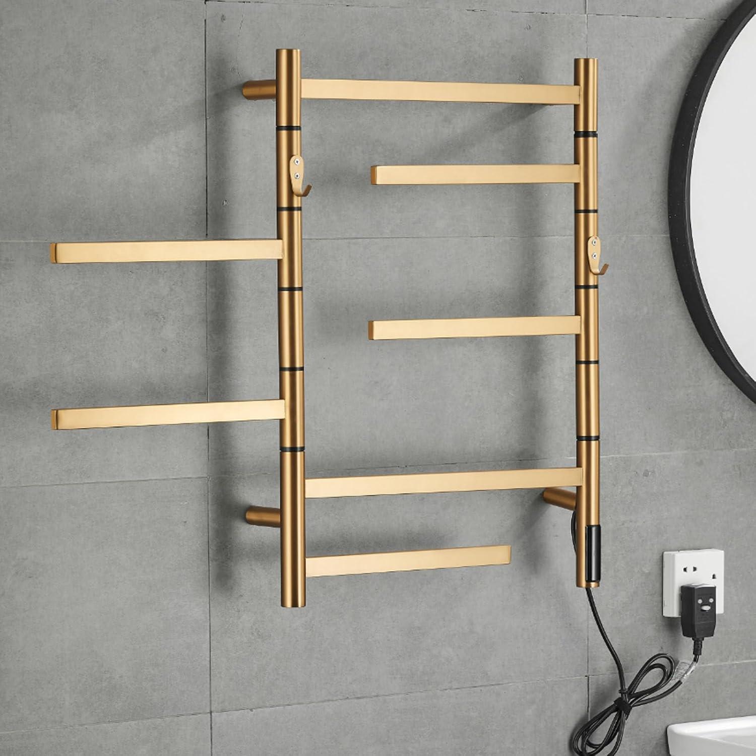 Radiador de Toallas Eléctrico DYHXI 85W Acero Inoxidable 304