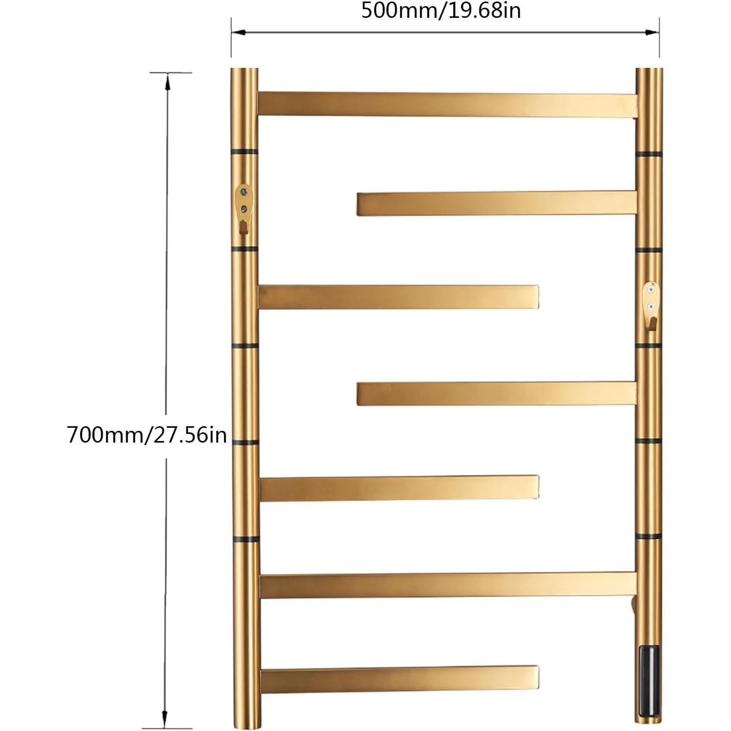 Radiador de Toallas Eléctrico DYHXI 85W Acero Inoxidable 304