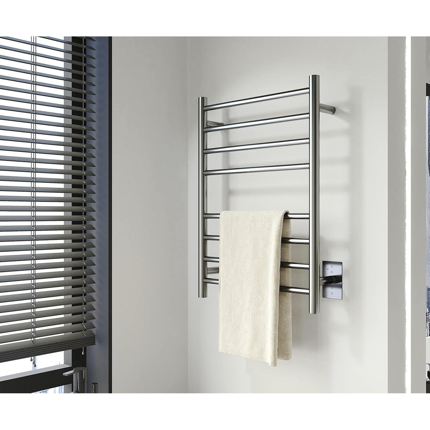 Calentador de Toallas Eléctrico SHARNDY Cromo Pulido 70W 70x50 cm